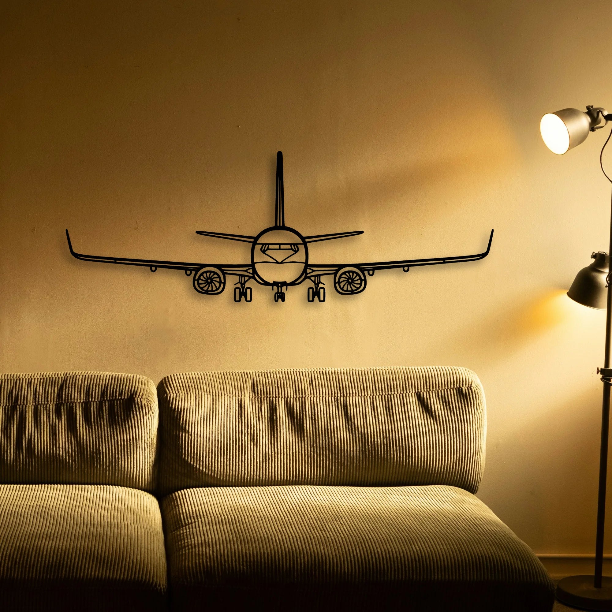 Falco F8L Classic Aircraft Silhouette Metal Wall Art - Tinvibe