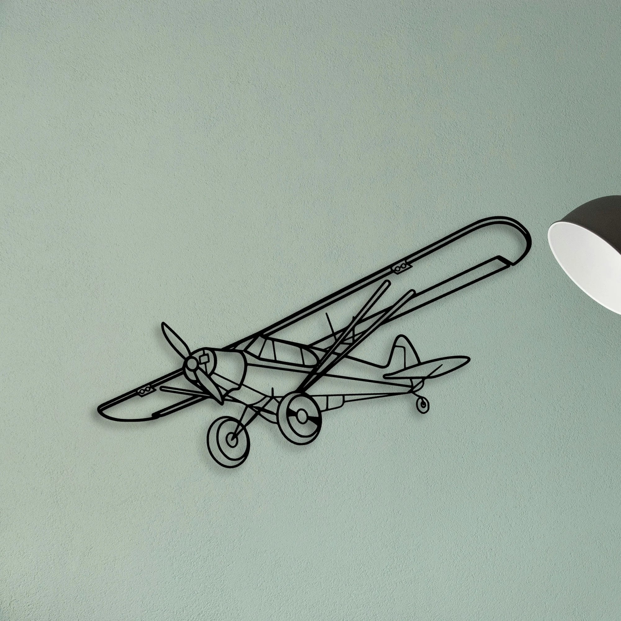 Falcon 7X Classic Aircraft Silhouette Metal Wall Art - Tinvibe