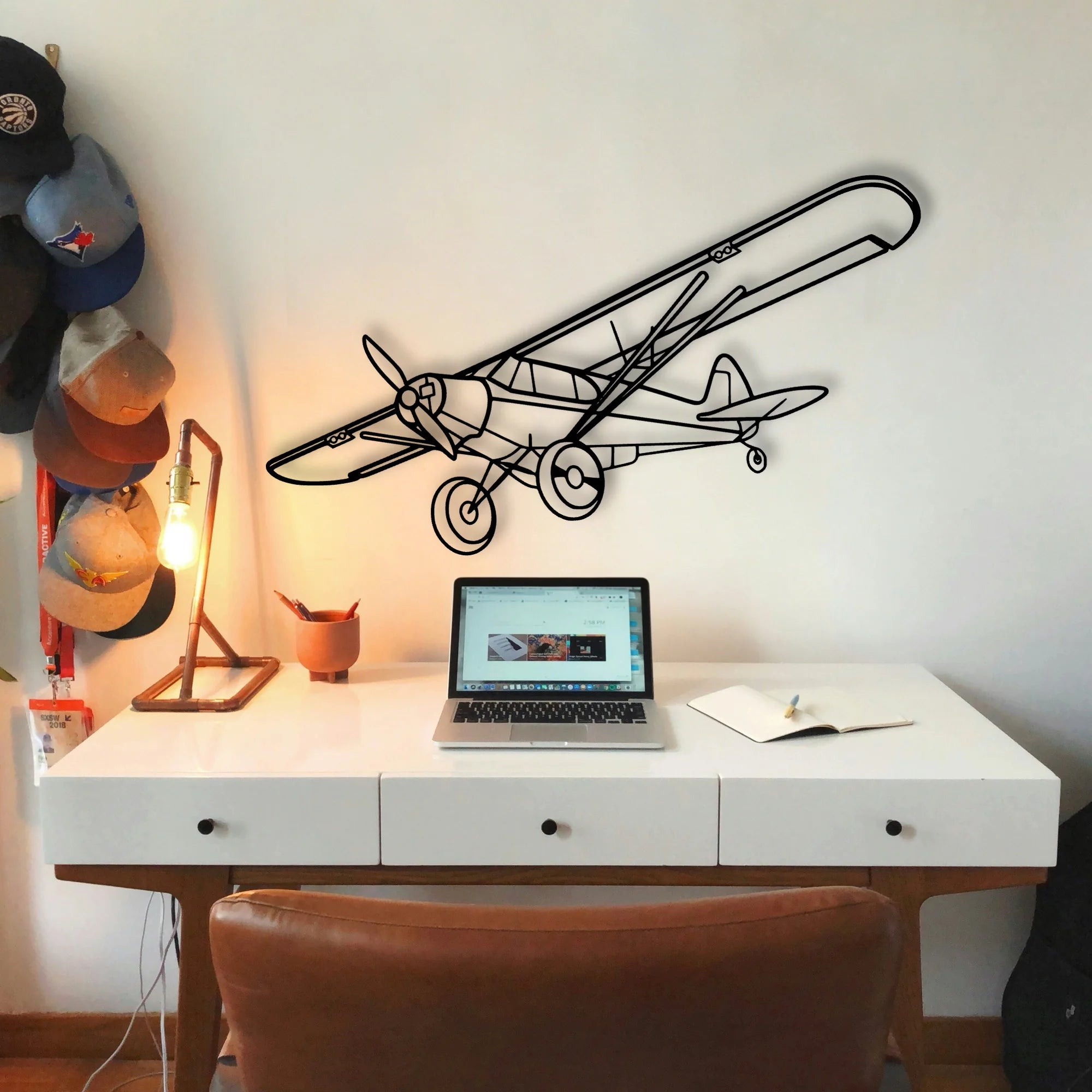 Falcon 7X Classic Aircraft Silhouette Metal Wall Art - Tinvibe