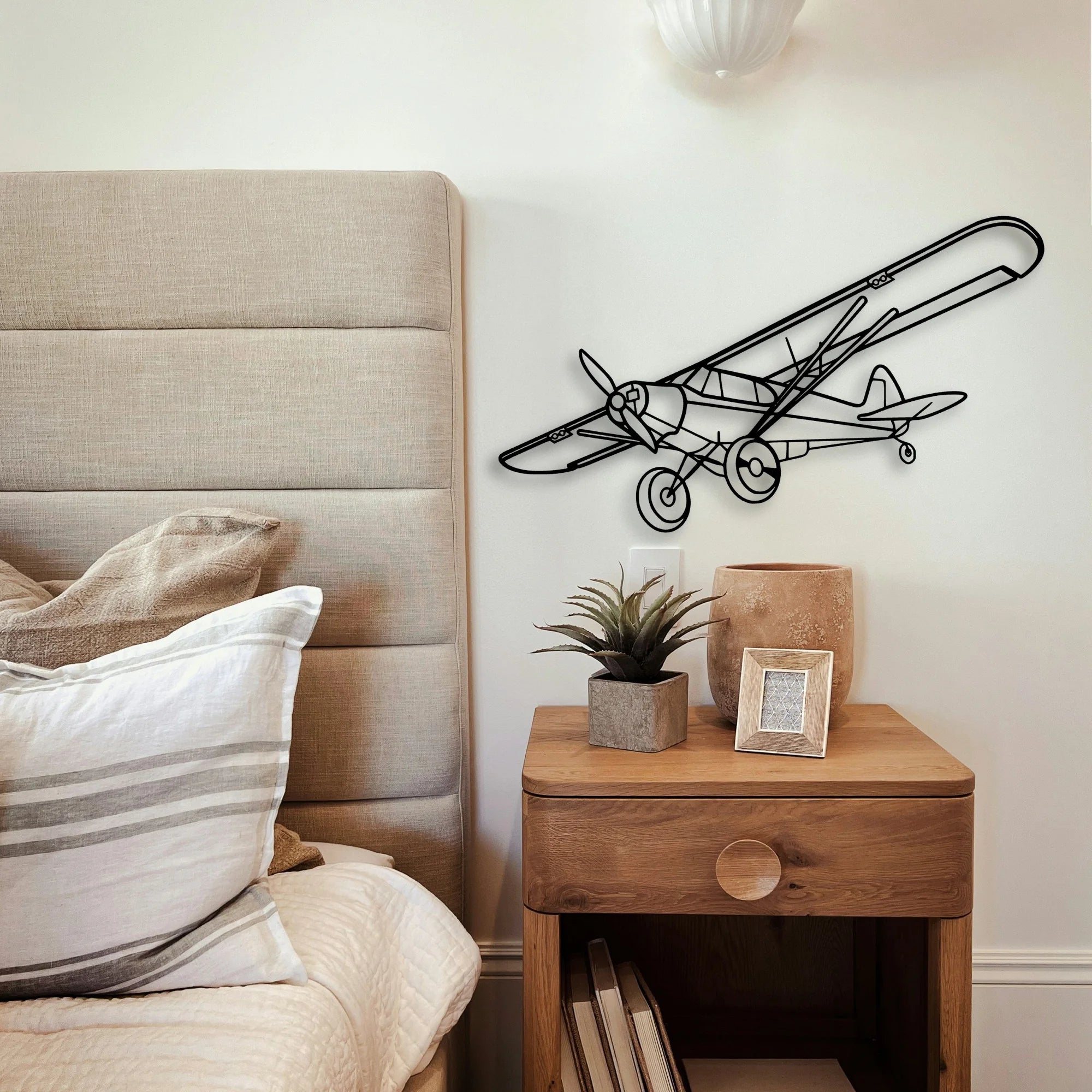 Falcon 7X Classic Aircraft Silhouette Metal Wall Art - Tinvibe