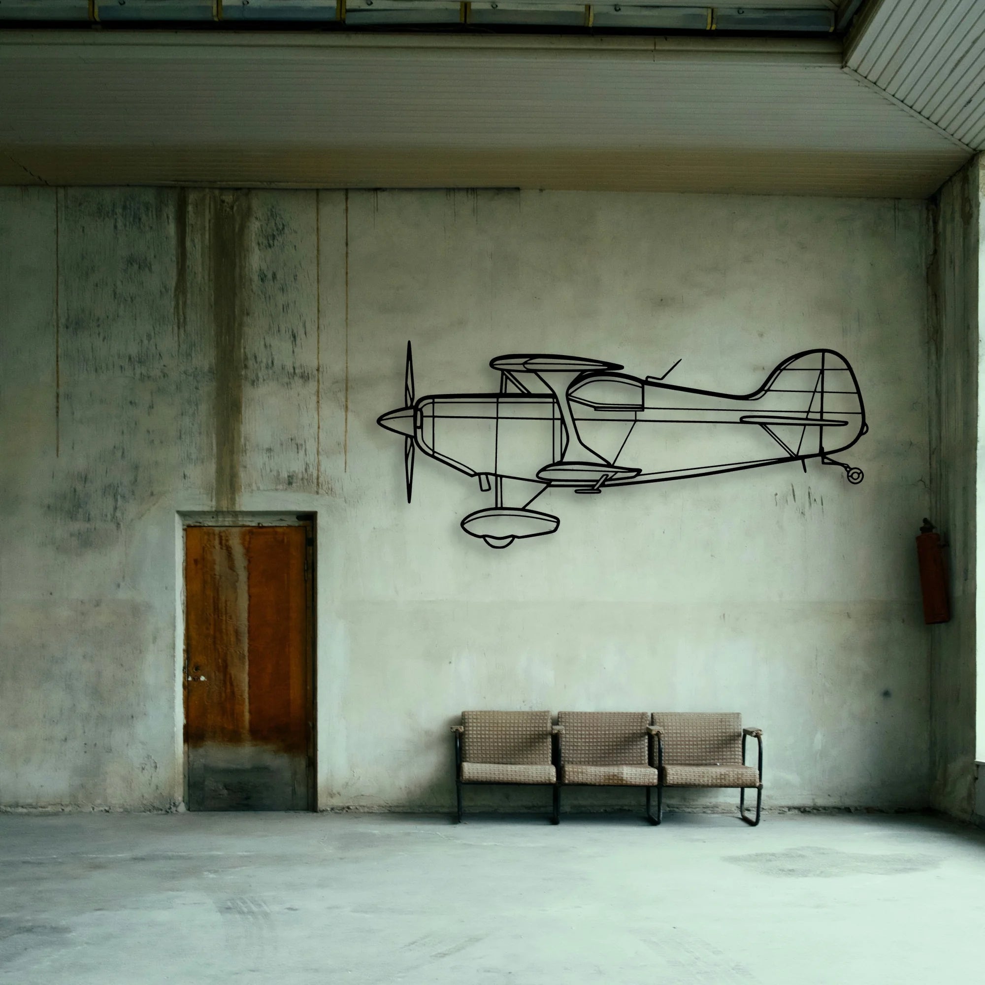 Falcon 900EX Classic Aircraft Silhouette Metal Wall Art - Tinvibe