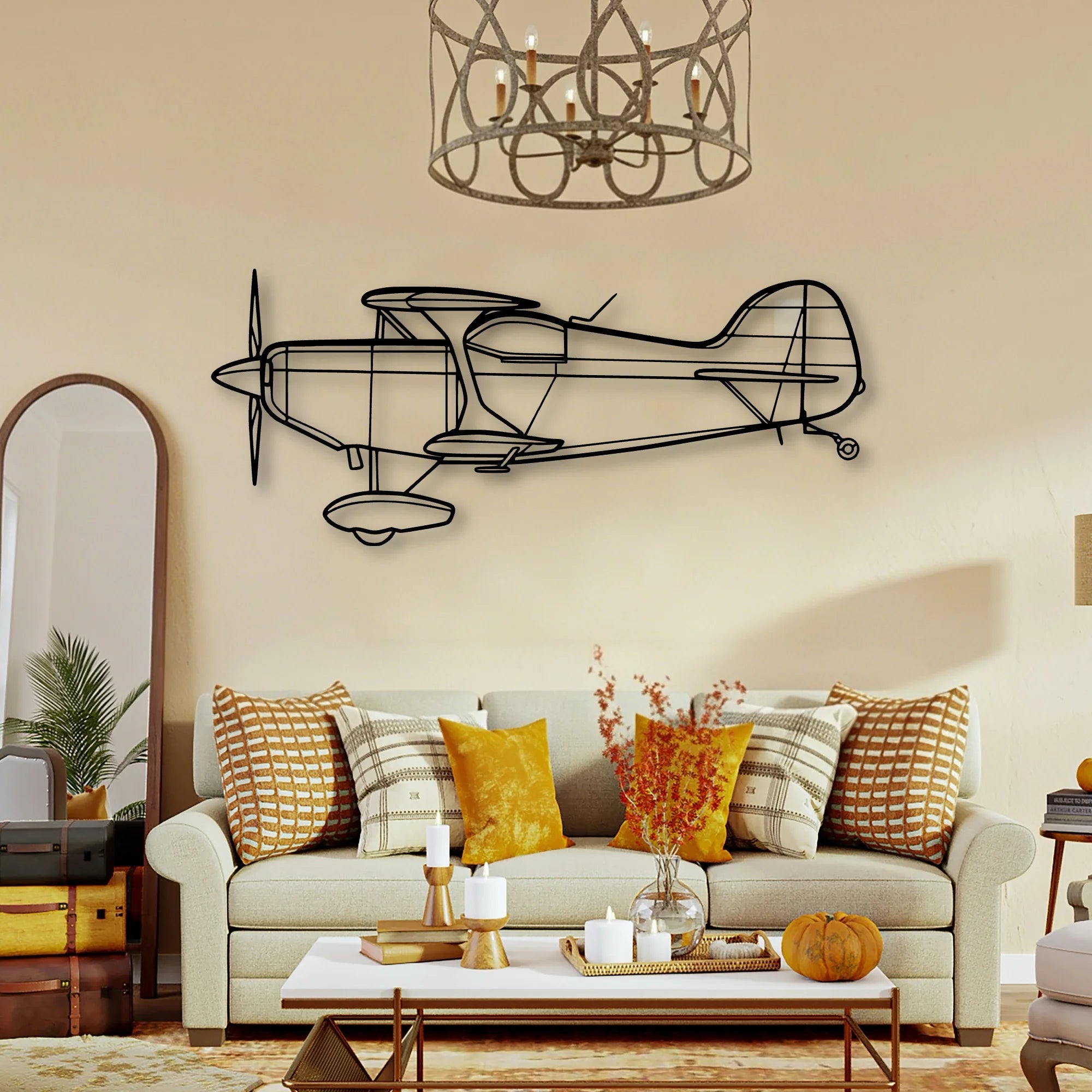Falcon 900EX Classic Aircraft Silhouette Metal Wall Art - Tinvibe