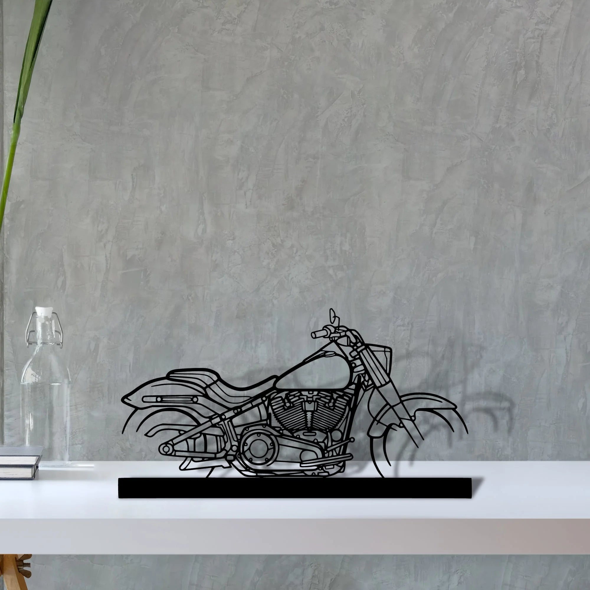 fat-boy Silhouette Metal Art Stand - Tinvibe