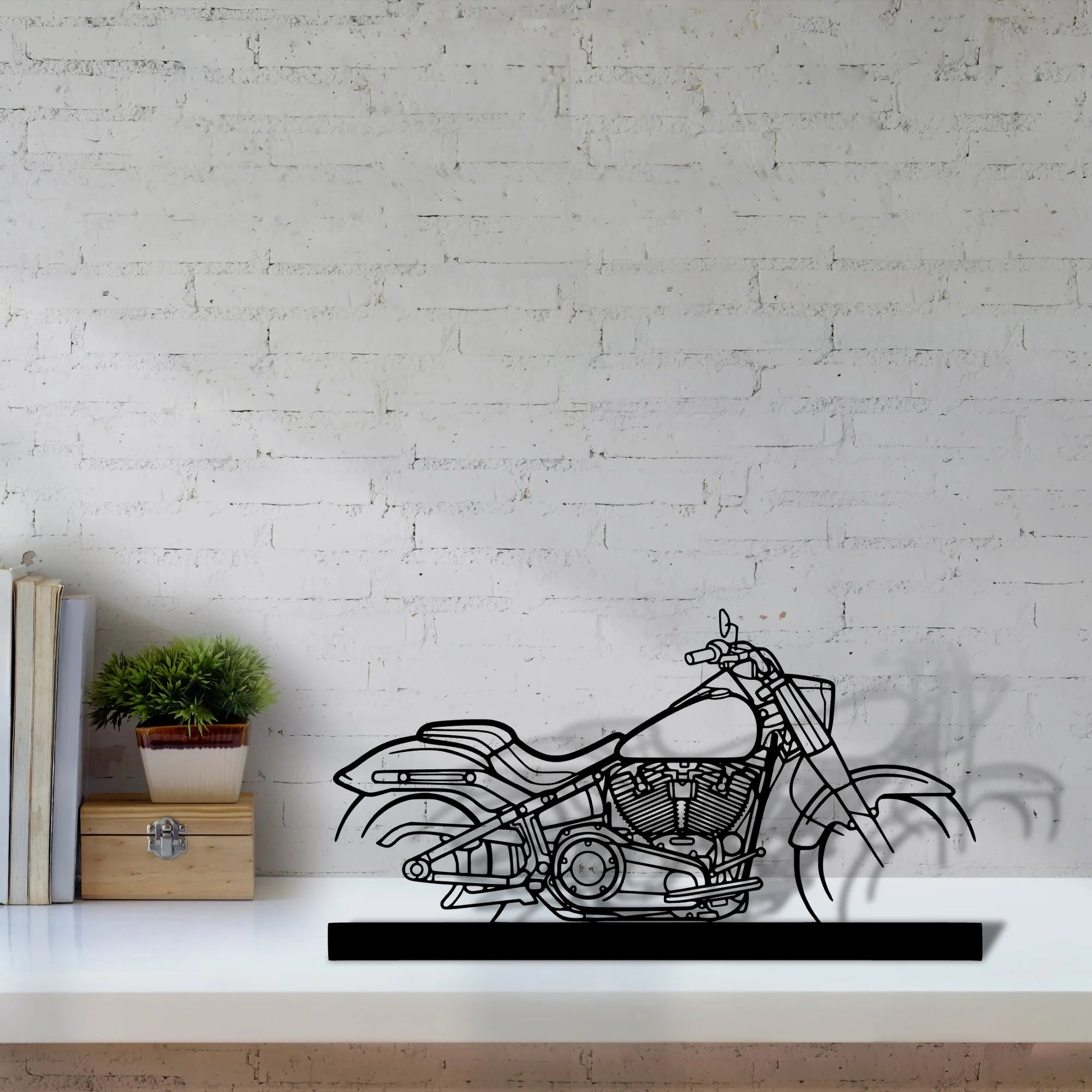 fat-boy Silhouette Metal Art Stand - Tinvibe
