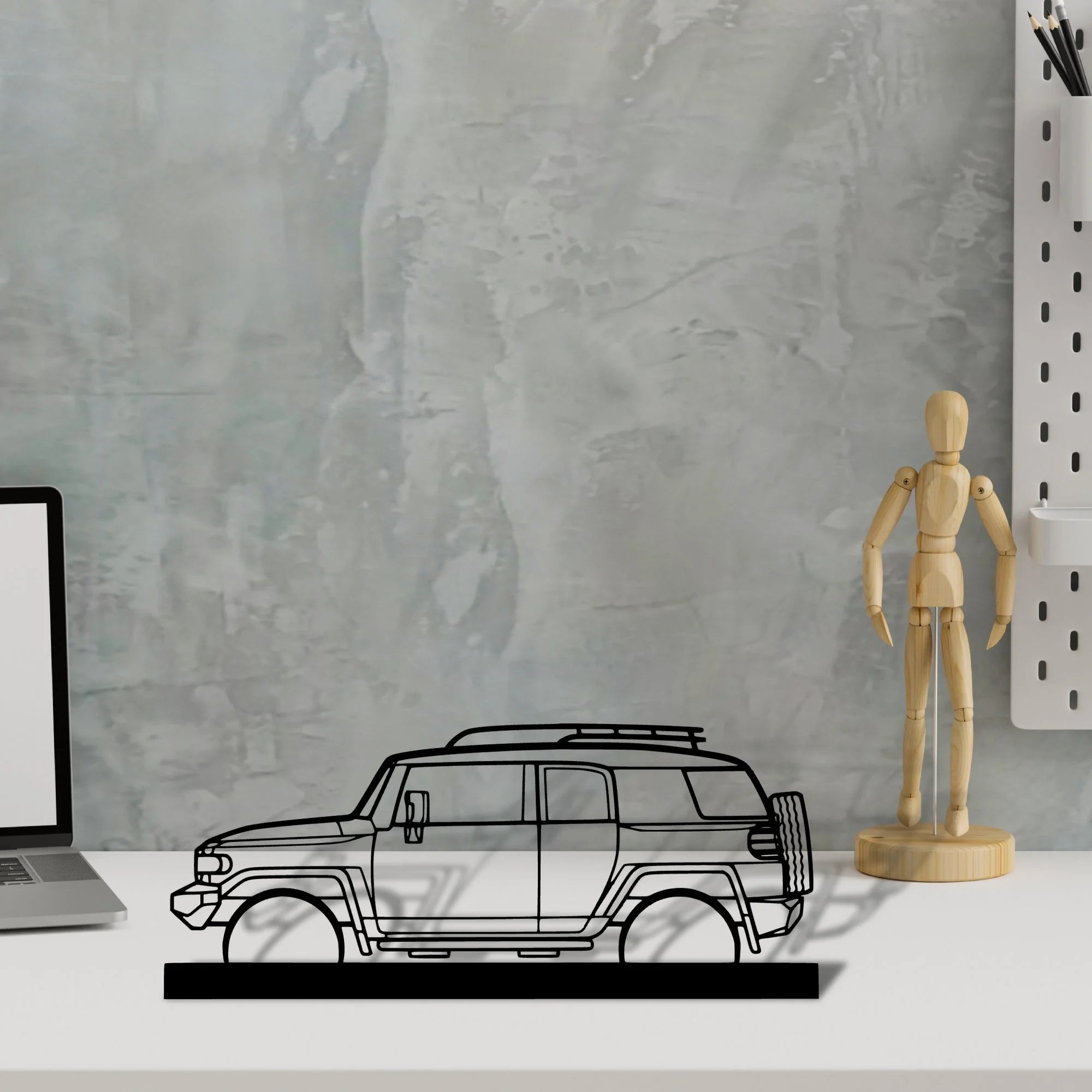 fj-cruiser-2008 Silhouette Metal Art Stand - Tinvibe