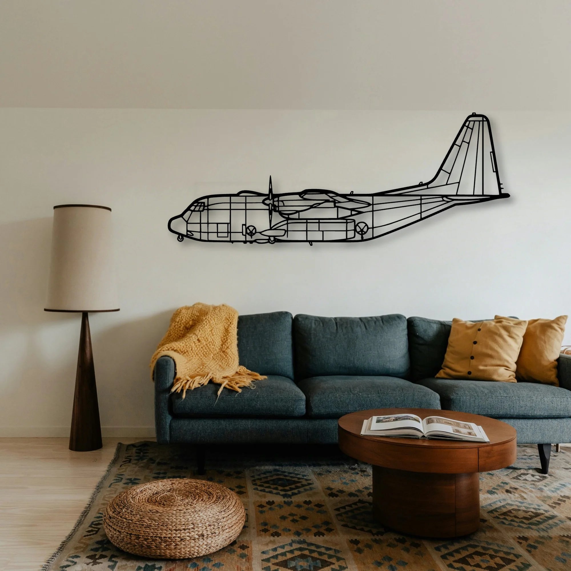 G550 Classic Aircraft Silhouette Metal Wall Art - Tinvibe