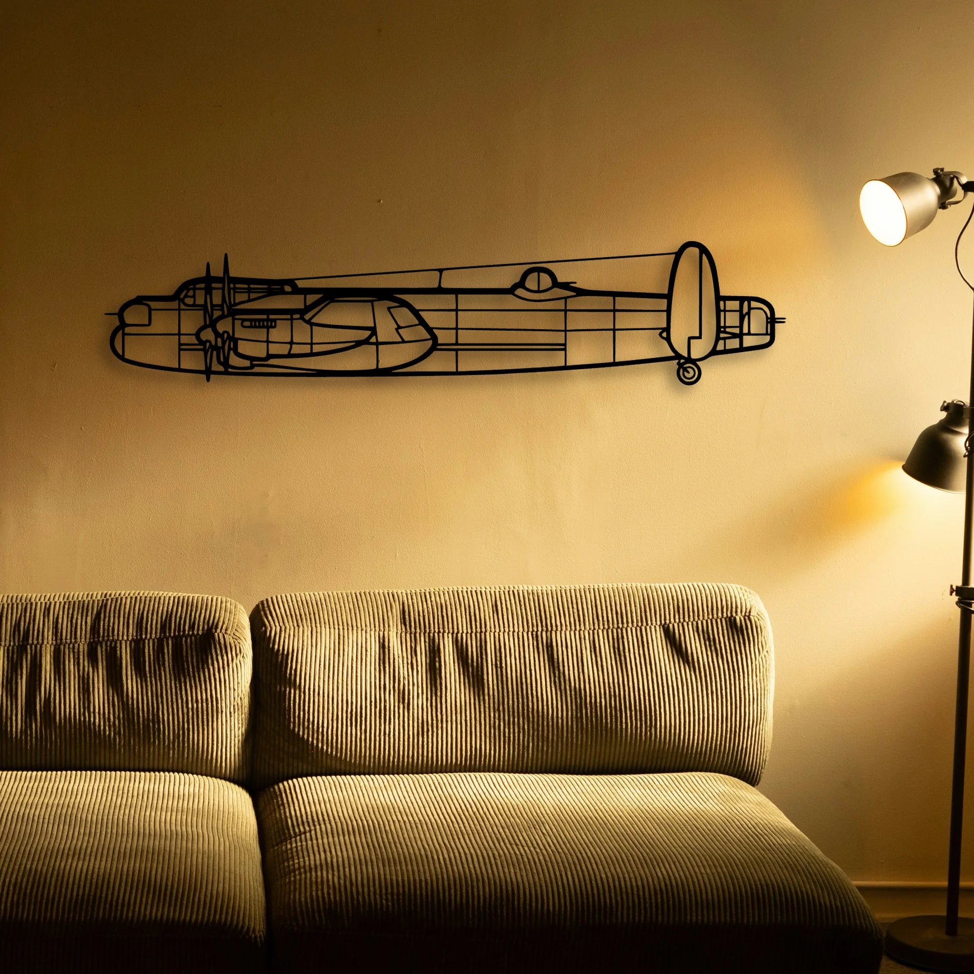 Global 7500 Classic Aircraft Silhouette Metal Wall Art - Tinvibe
