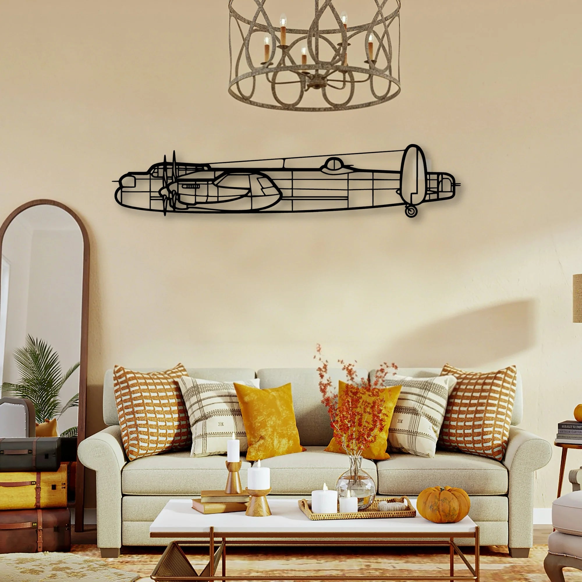 Global 7500 Classic Aircraft Silhouette Metal Wall Art - Tinvibe
