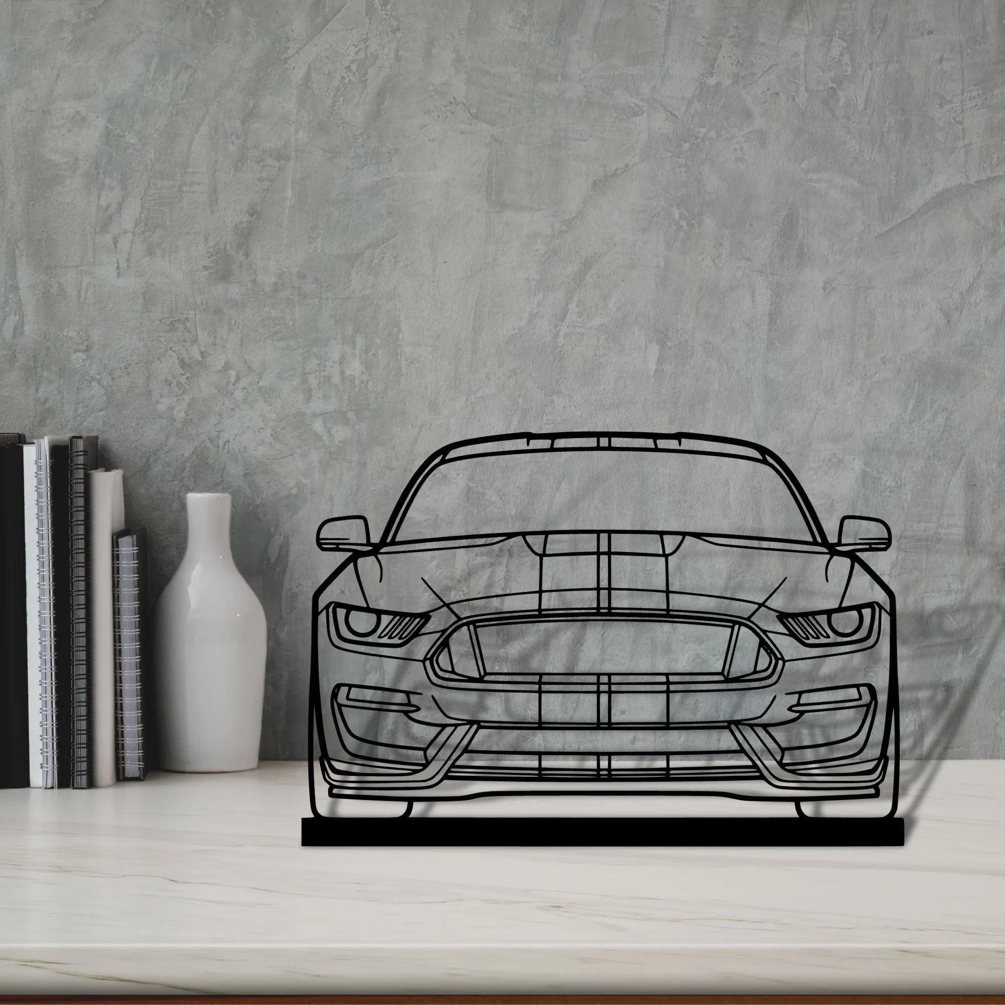 gt350 Silhouette Metal Art Stand - Tinvibe