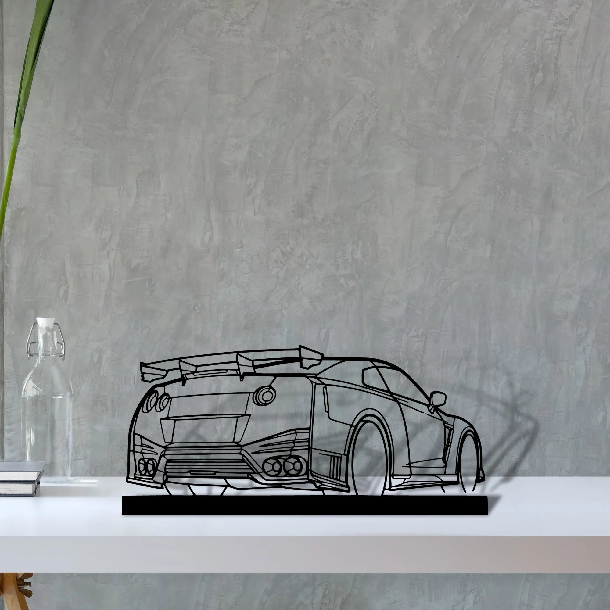 gtr-nismo Silhouette Metal Art Stand - Tinvibe