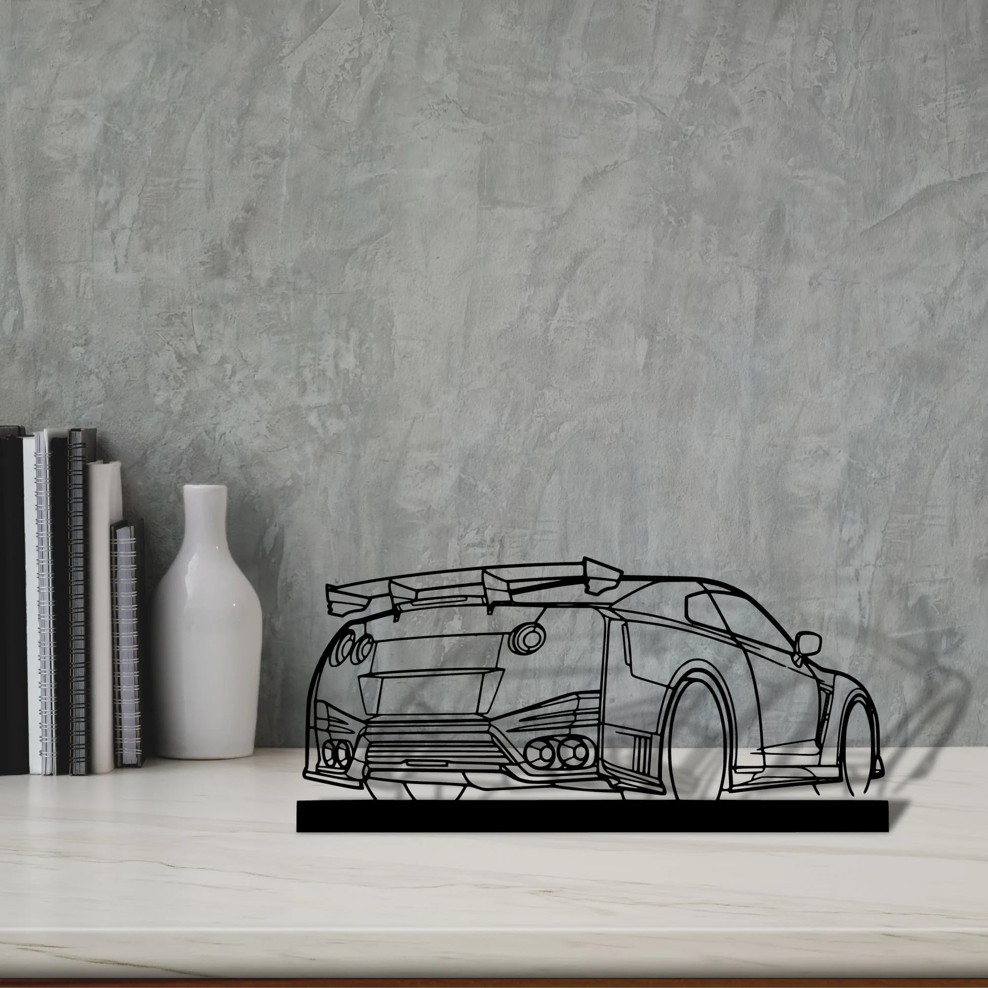 gtr-nismo Silhouette Metal Art Stand - Tinvibe