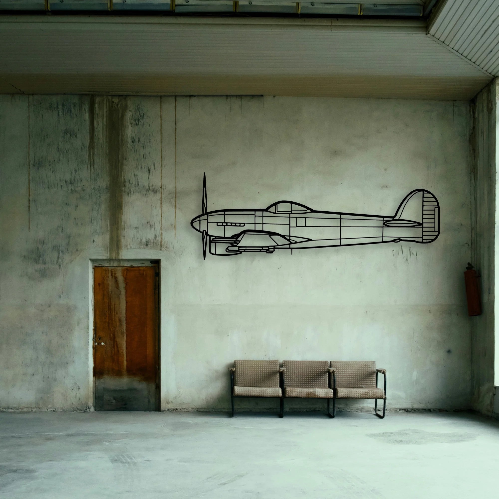 H145 Classic Aircraft Silhouette Metal Wall Art - Tinvibe