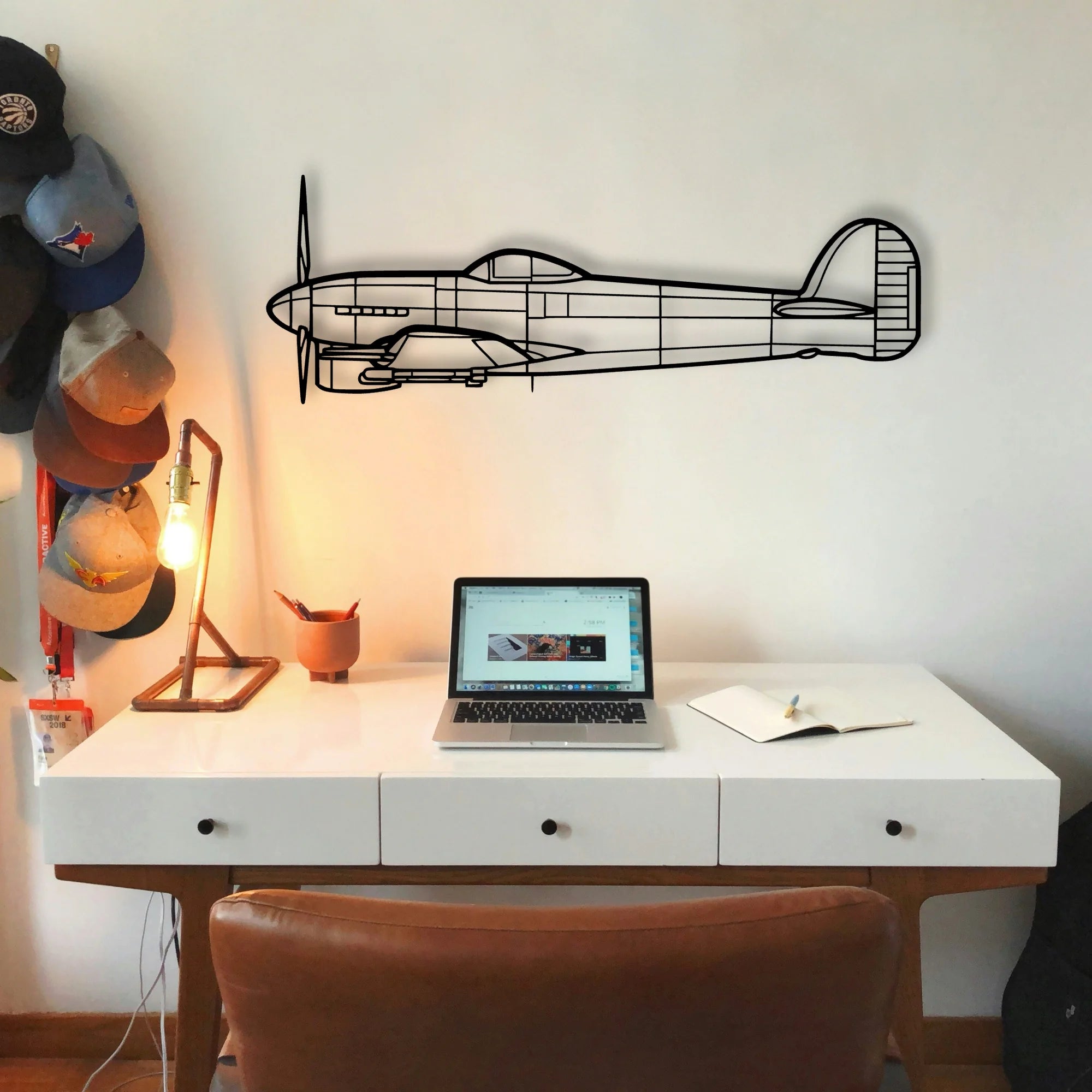 H145 Classic Aircraft Silhouette Metal Wall Art - Tinvibe