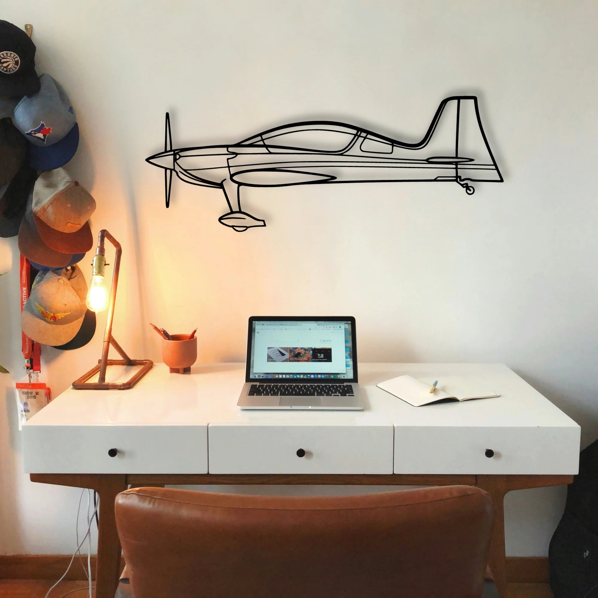 Harrier GR7 Classic Aircraft Silhouette Metal Wall Art - Tinvibe