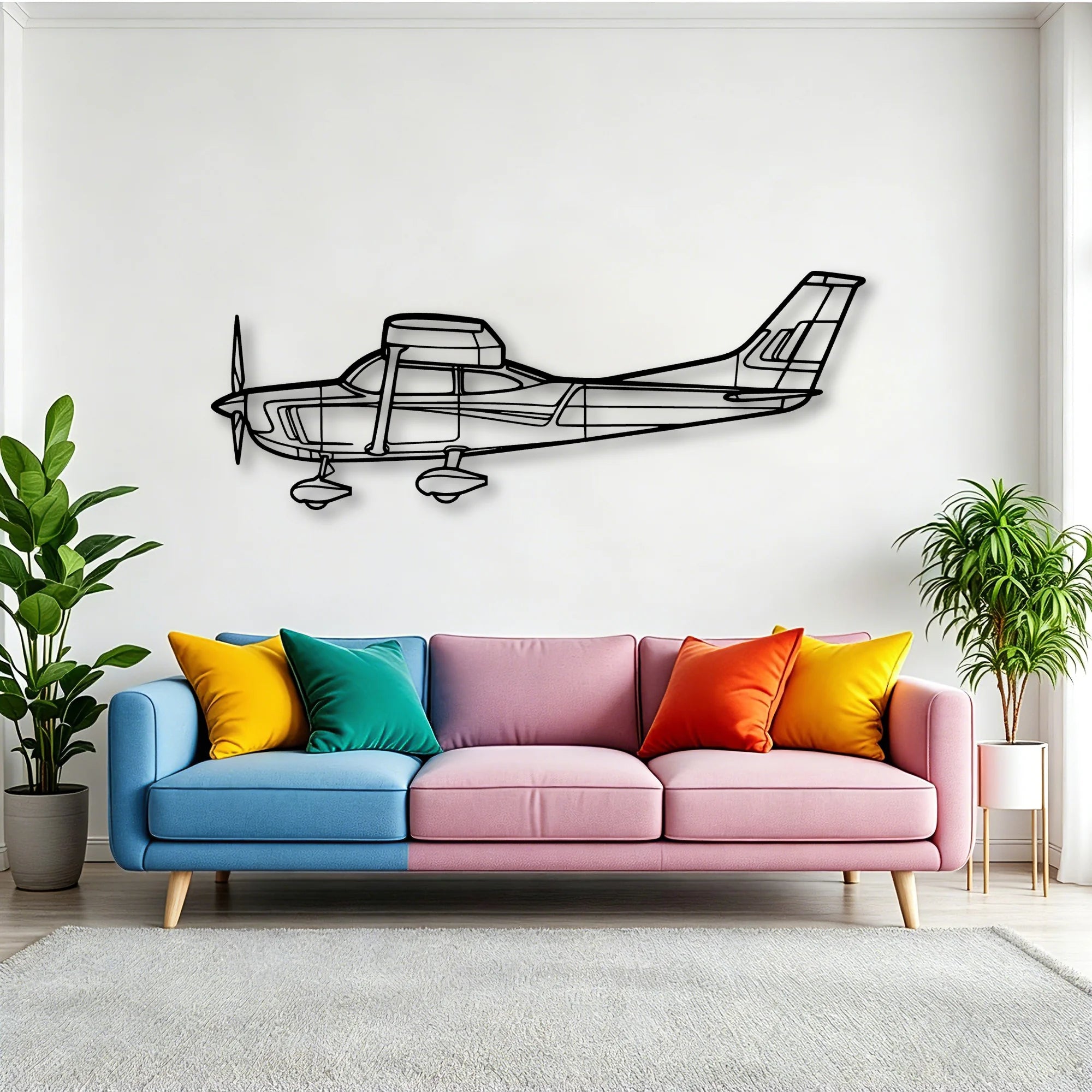 HH60 H Sea Hawk Classic Aircraft Silhouette Metal Wall Art - Tinvibe