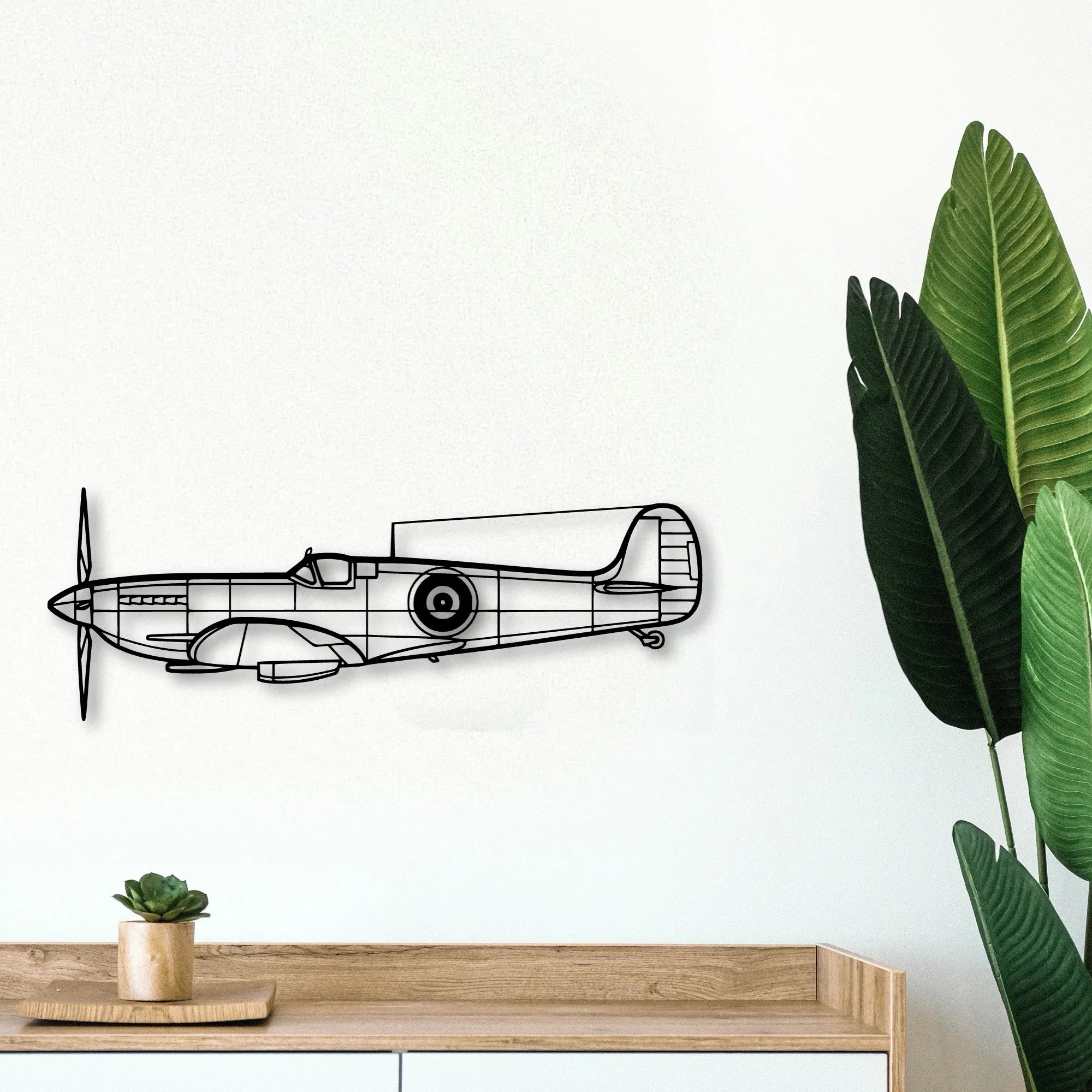 Hu 16B Albatross Classic Aircraft Silhouette Metal Wall Art - Tinvibe