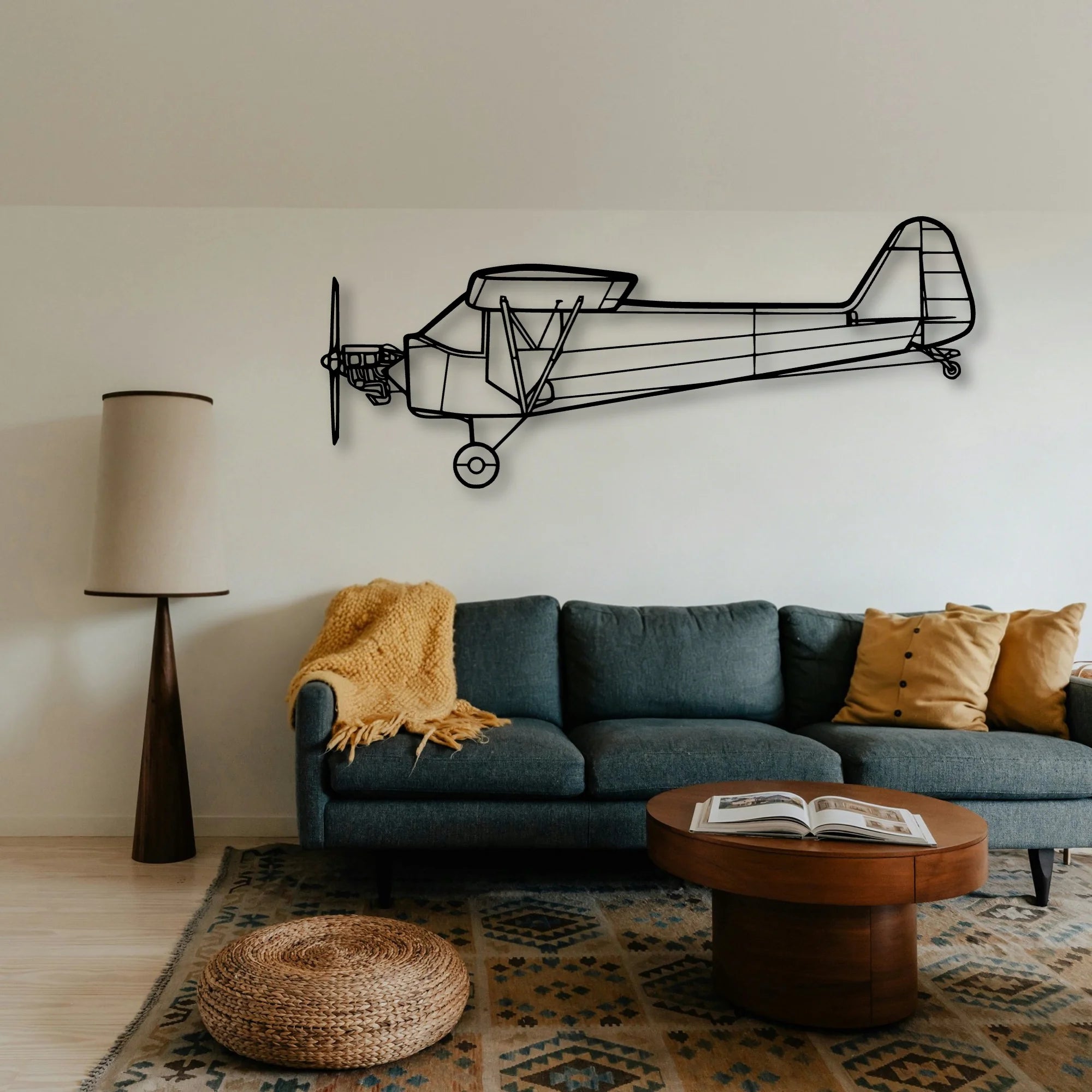 Jetstream 32 Classic Aircraft Silhouette Metal Wall Art - Tinvibe