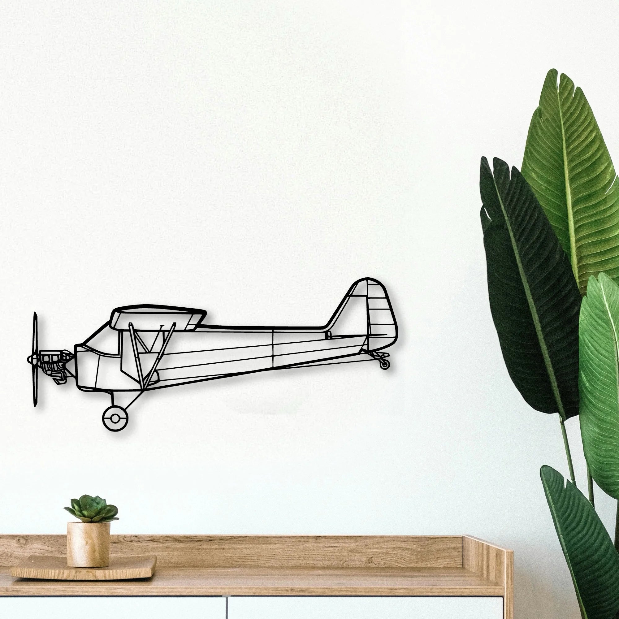 Jetstream 32 Classic Aircraft Silhouette Metal Wall Art - Tinvibe