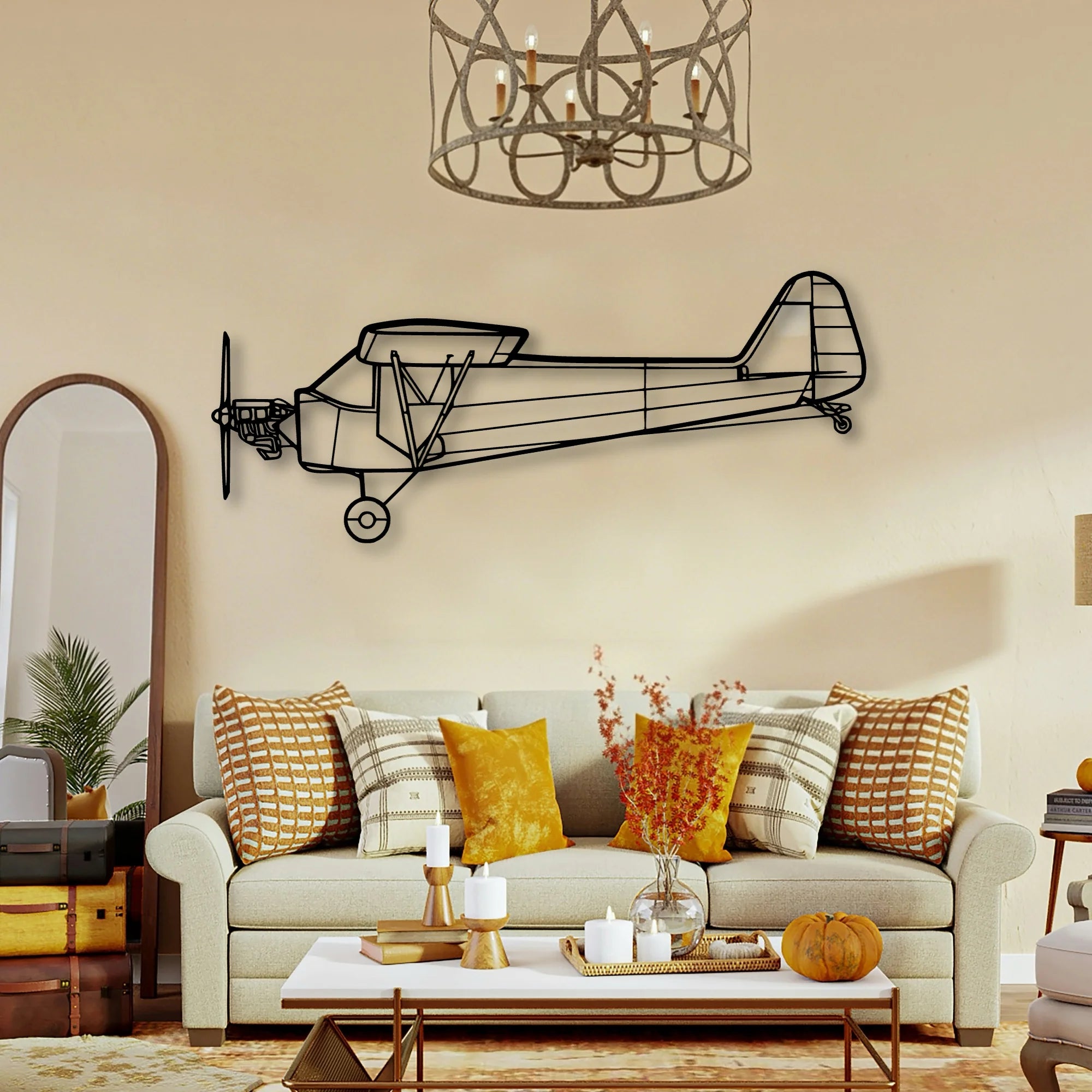 Jetstream 32 Classic Aircraft Silhouette Metal Wall Art - Tinvibe