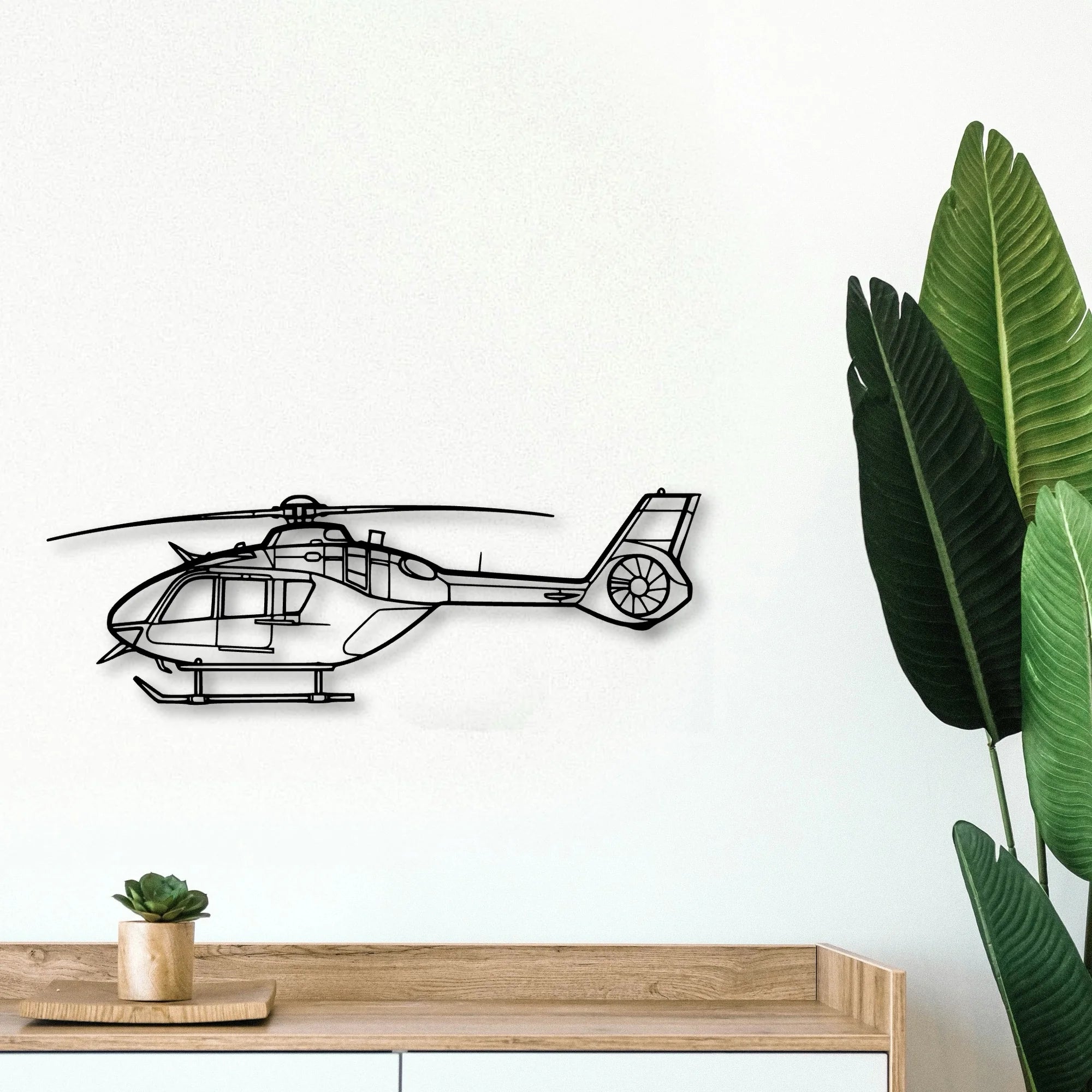 Juno HT1 Classic Aircraft Silhouette Metal Wall Art - Tinvibe