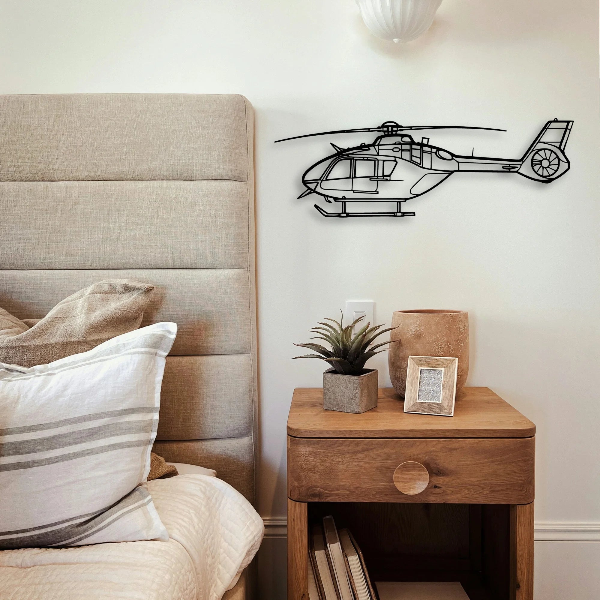 Juno HT1 Classic Aircraft Silhouette Metal Wall Art - Tinvibe