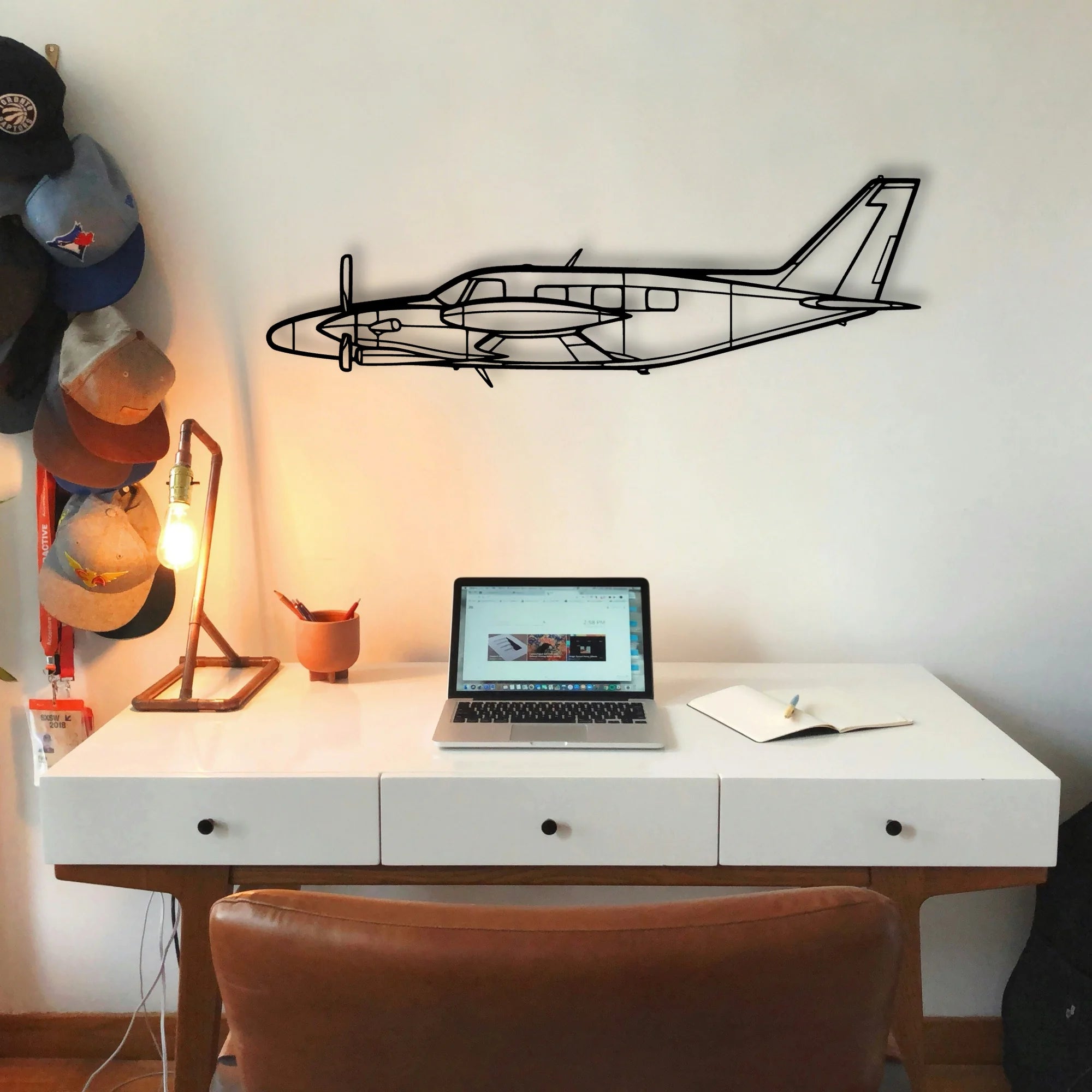 King Air C90 Gtx Classic Aircraft Silhouette Metal Wall Art - Tinvibe