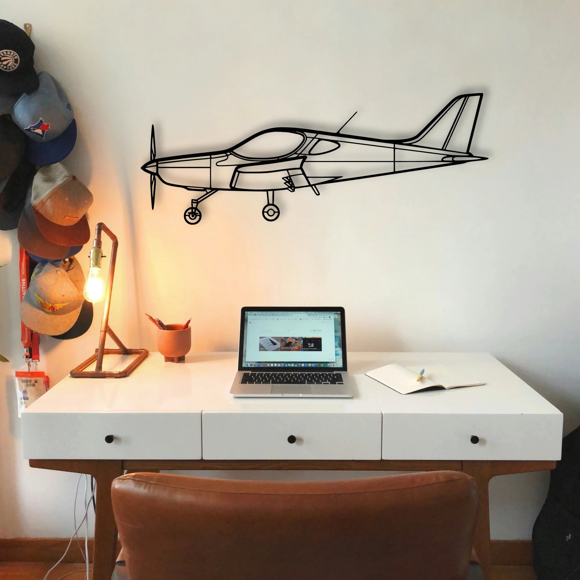King Air C90A Classic Aircraft Silhouette Metal Wall Art - Tinvibe