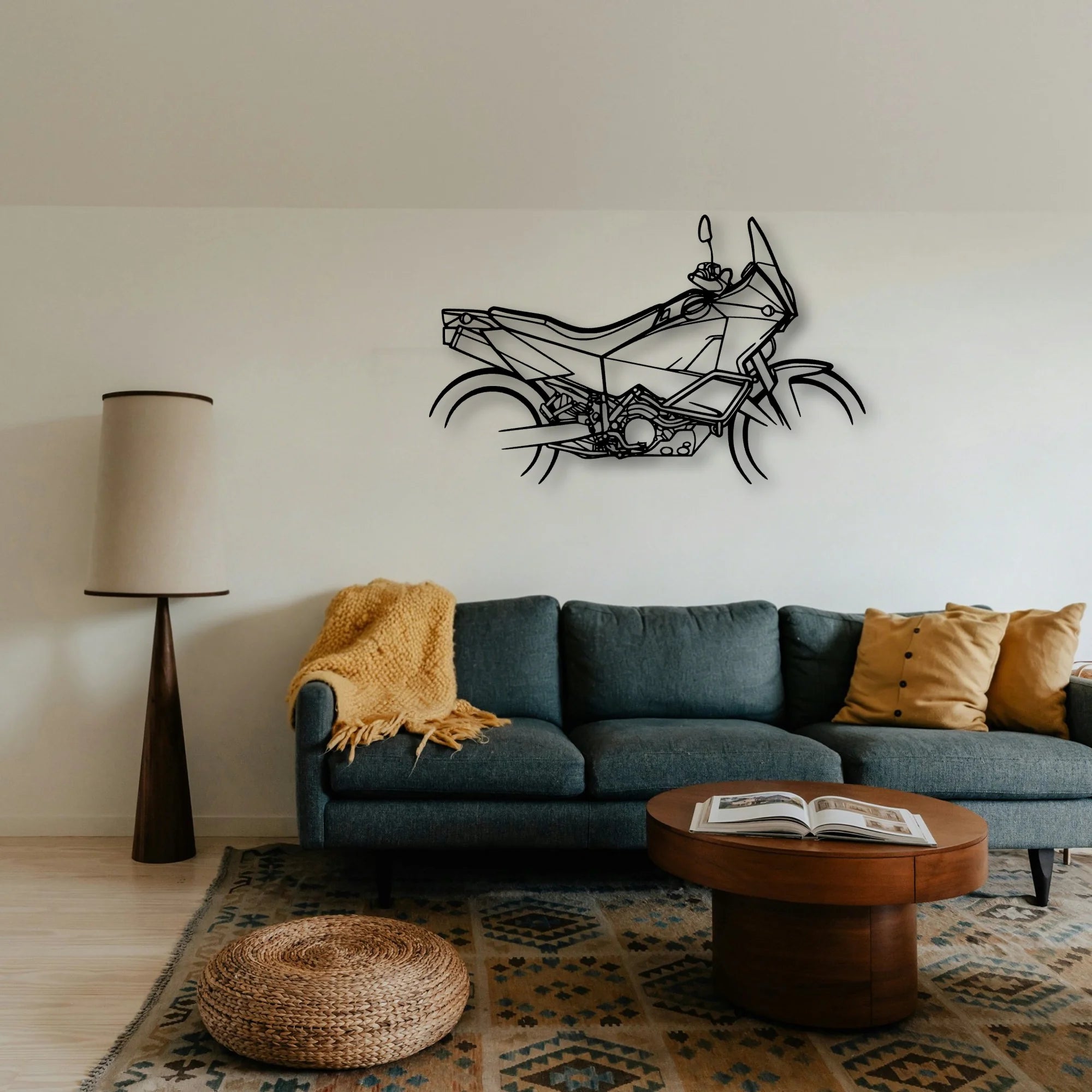 Ktm 990 Classic Motorcycle Silhouette Metal Wall Art - Tinvibe