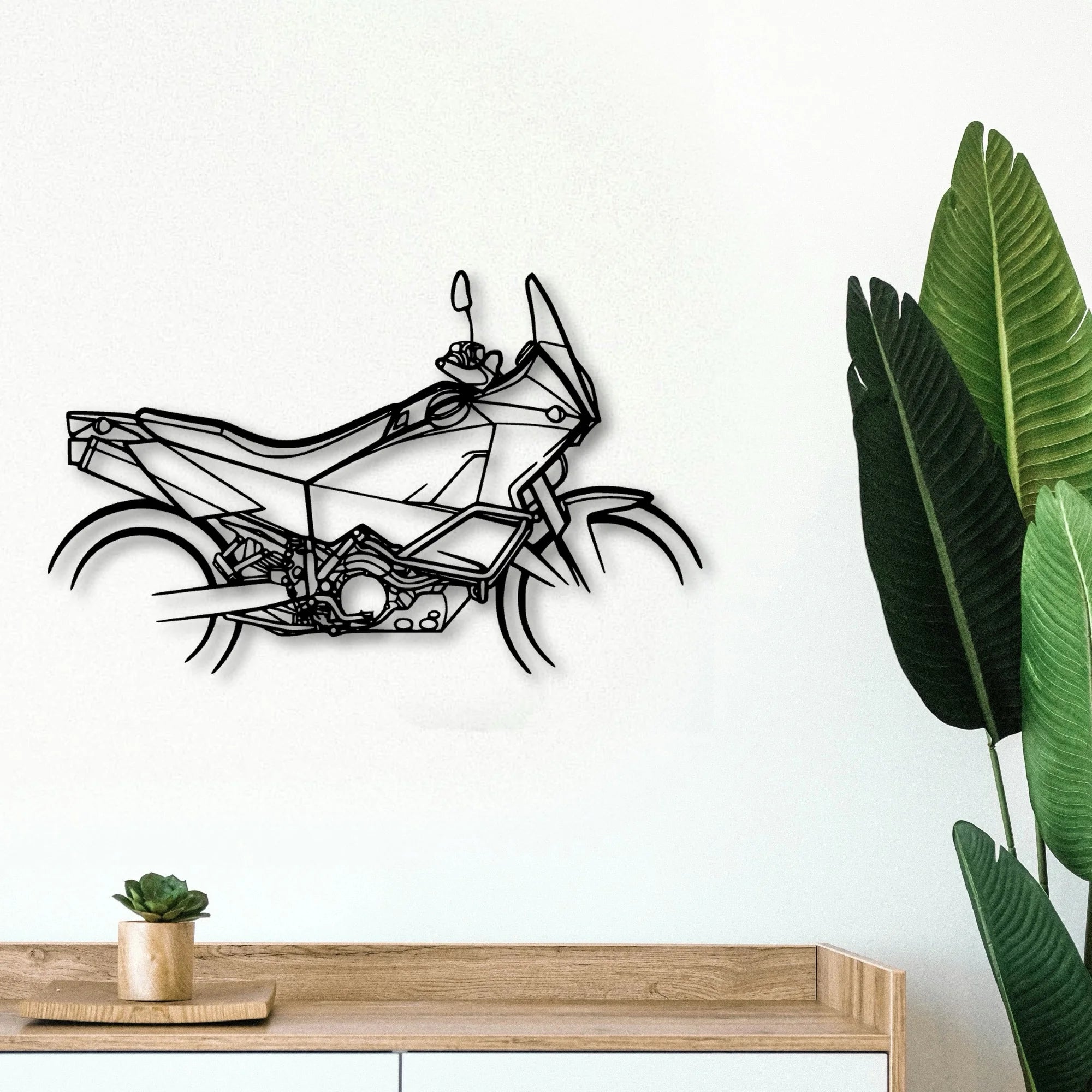 Ktm 990 Classic Motorcycle Silhouette Metal Wall Art - Tinvibe