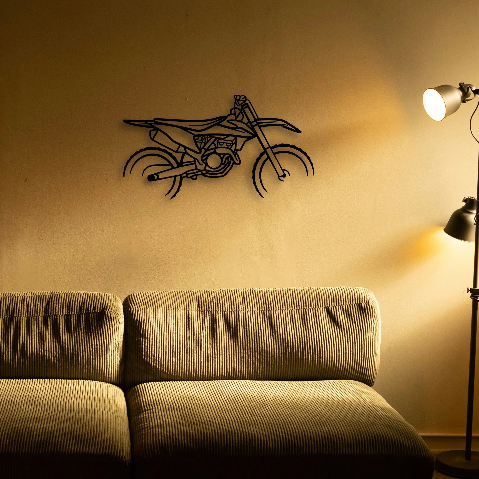 Ktm Motocross Classic Motorcycle Silhouette Metal Wall Art - Tinvibe