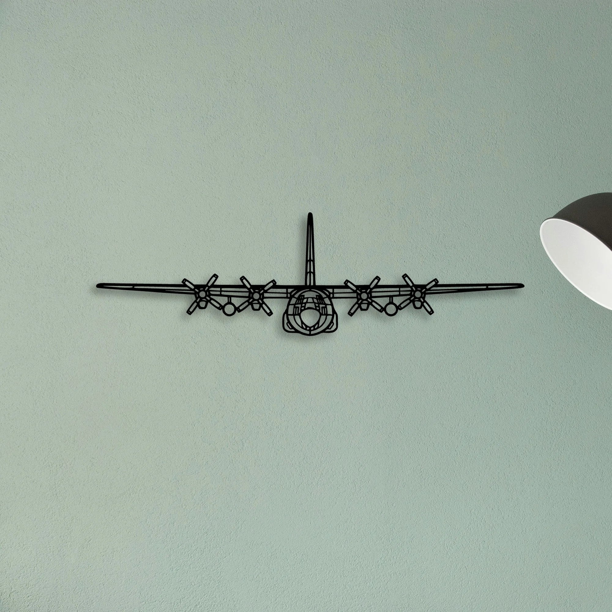 L 749A Classic Aircraft Silhouette Metal Wall Art - Tinvibe