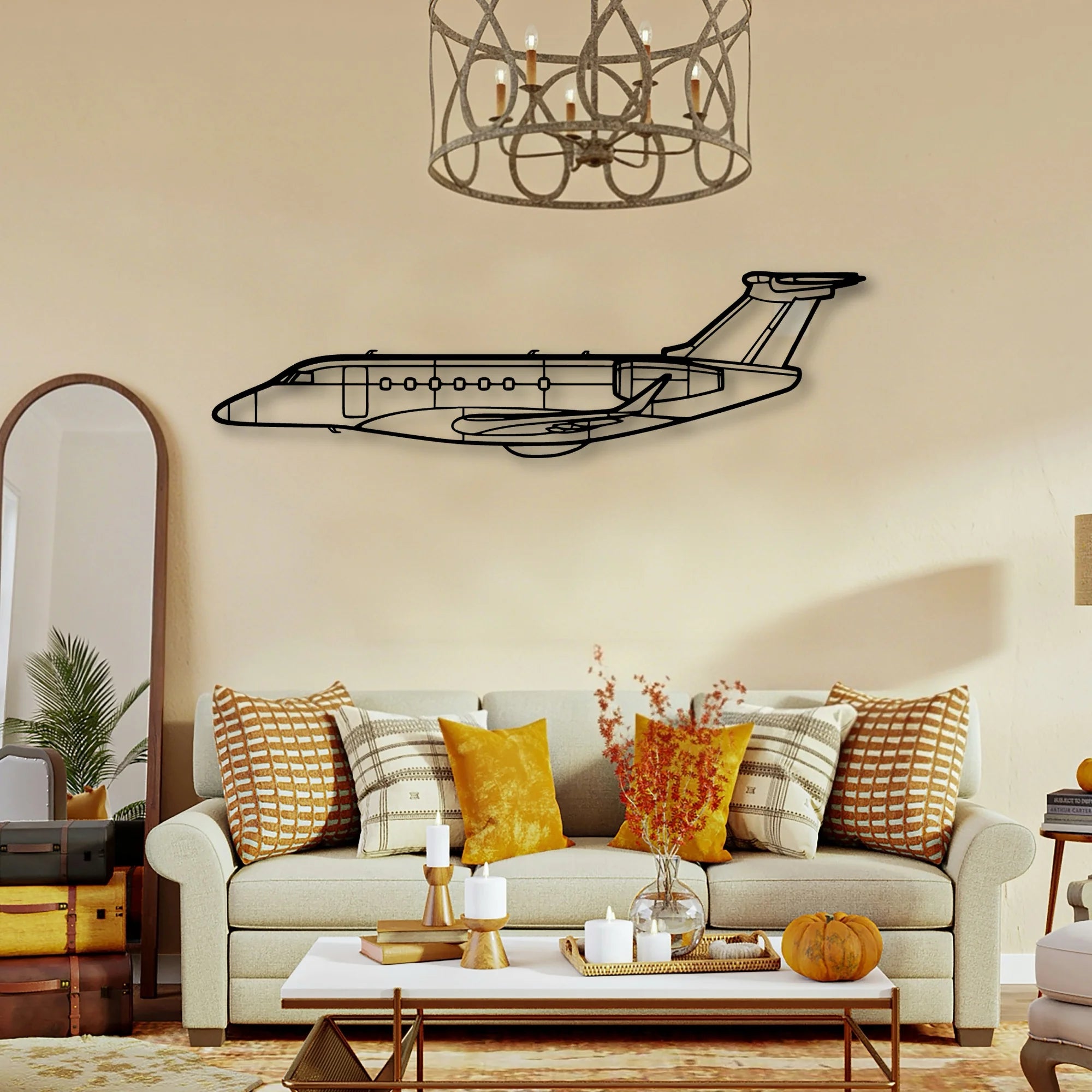 Lancair Iv P Classic Aircraft Silhouette Metal Wall Art - Tinvibe