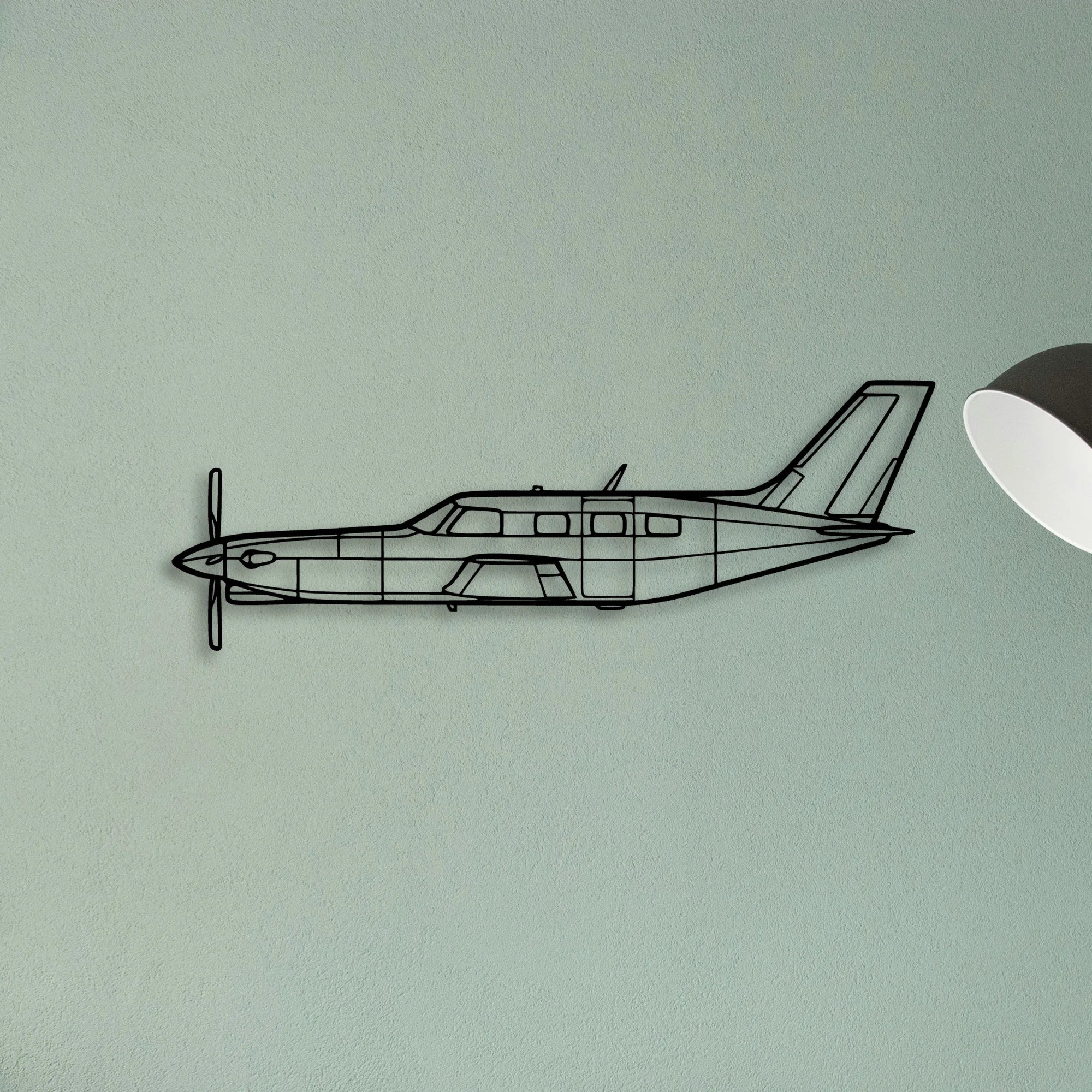 Lancaster Mk I Classic Aircraft Silhouette Metal Wall Art - Tinvibe