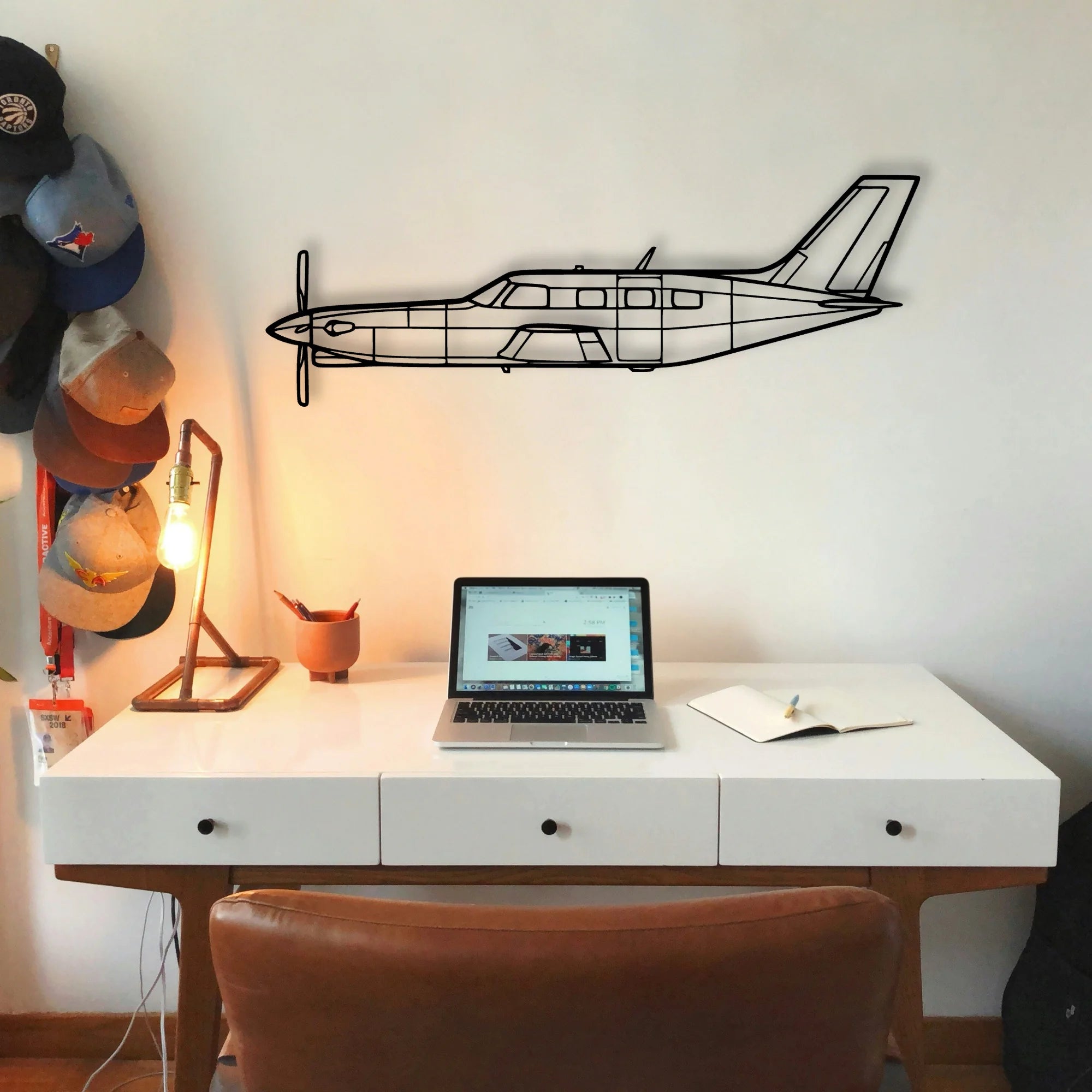 Lancaster Mk I Classic Aircraft Silhouette Metal Wall Art - Tinvibe