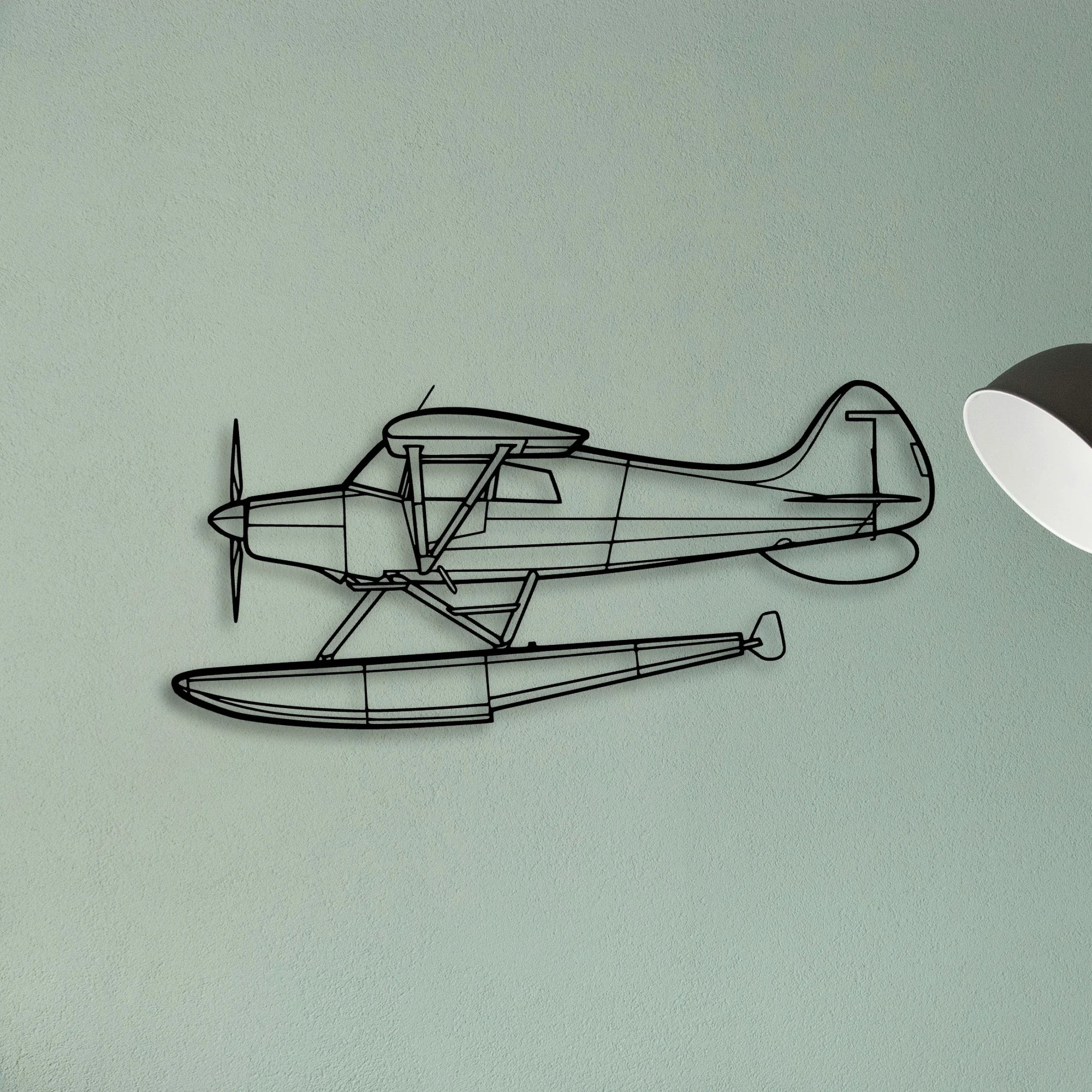 M 4 Classic Aircraft Silhouette Metal Wall Art - Tinvibe