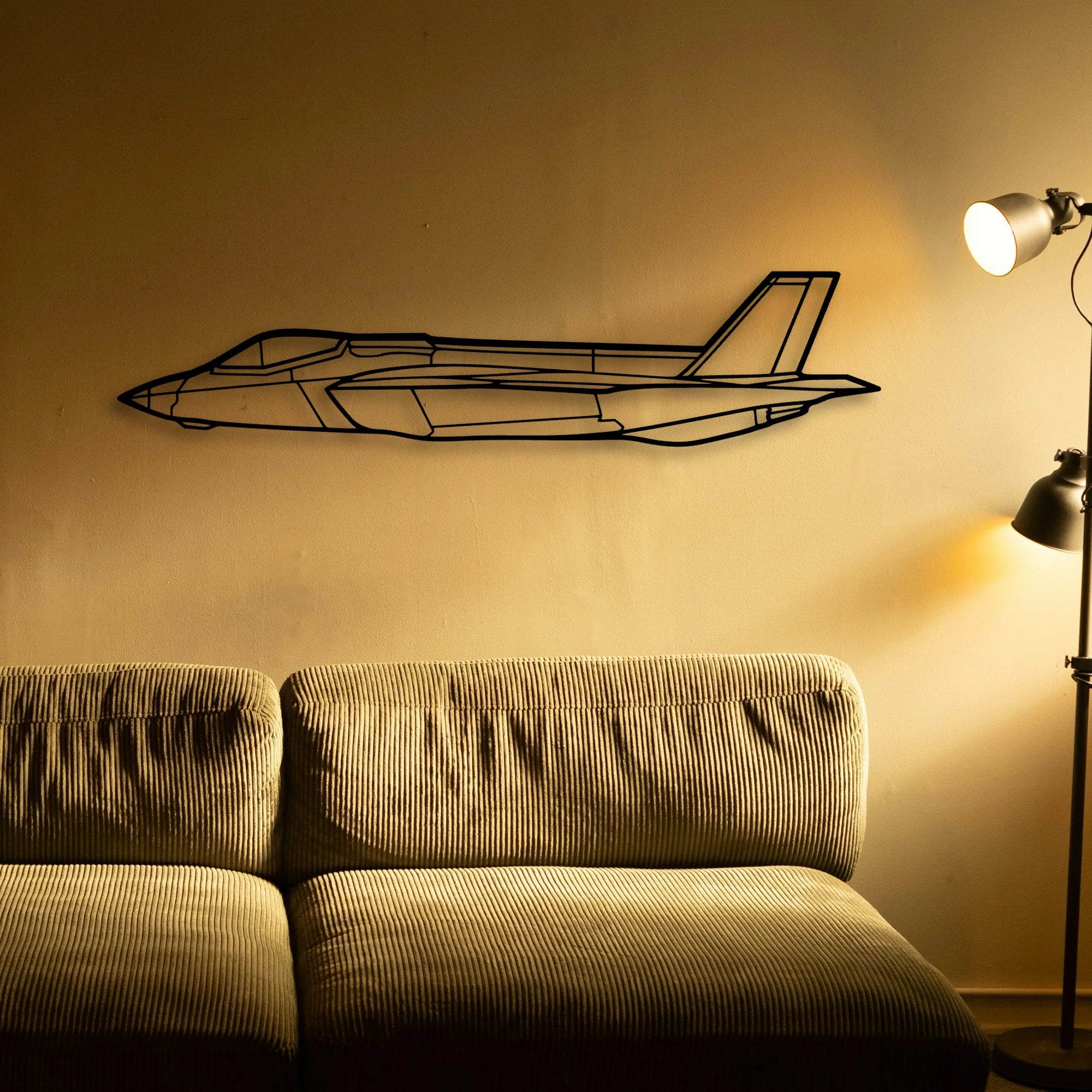 Md 11 Classic Aircraft Silhouette Metal Wall Art - Tinvibe