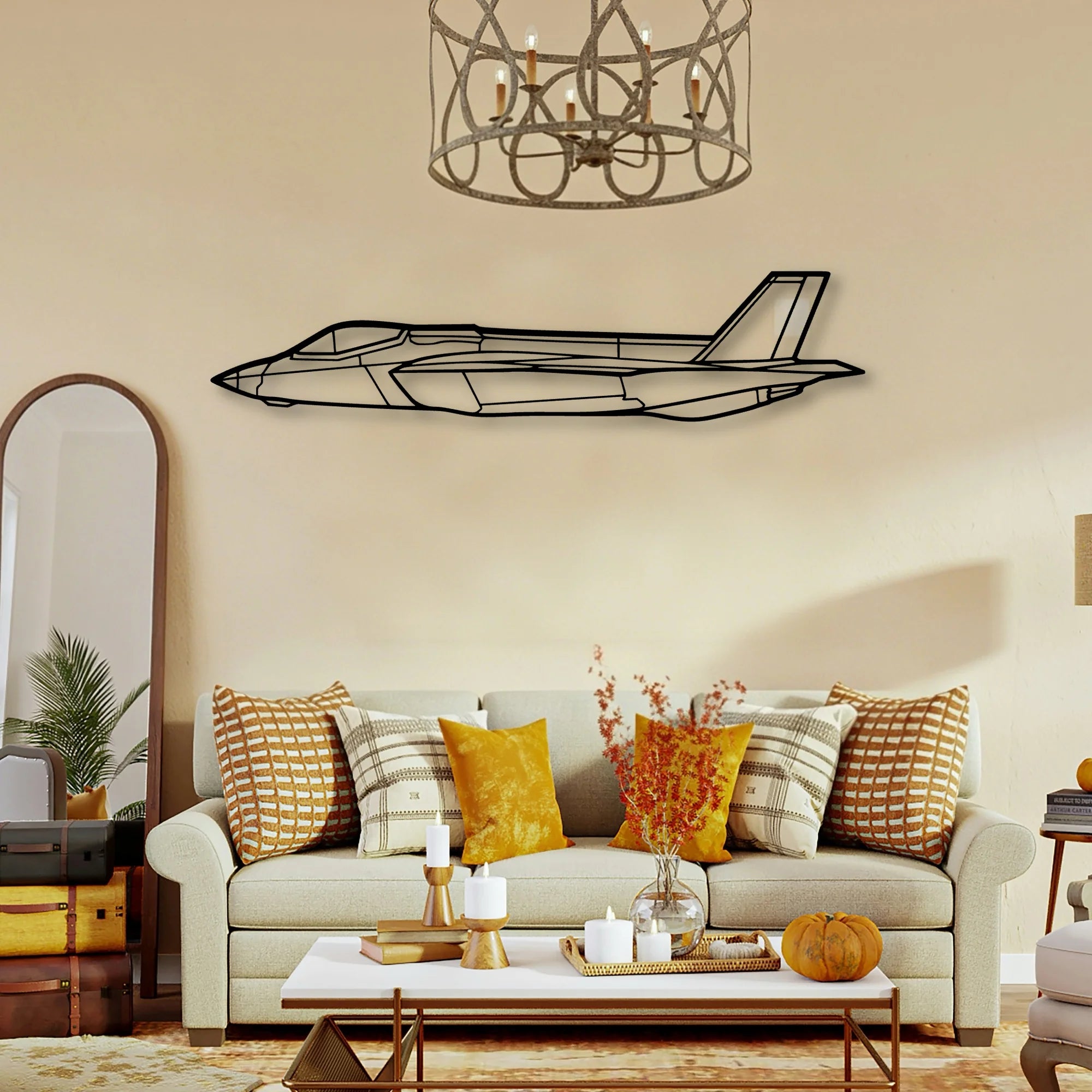 Md 11 Classic Aircraft Silhouette Metal Wall Art - Tinvibe