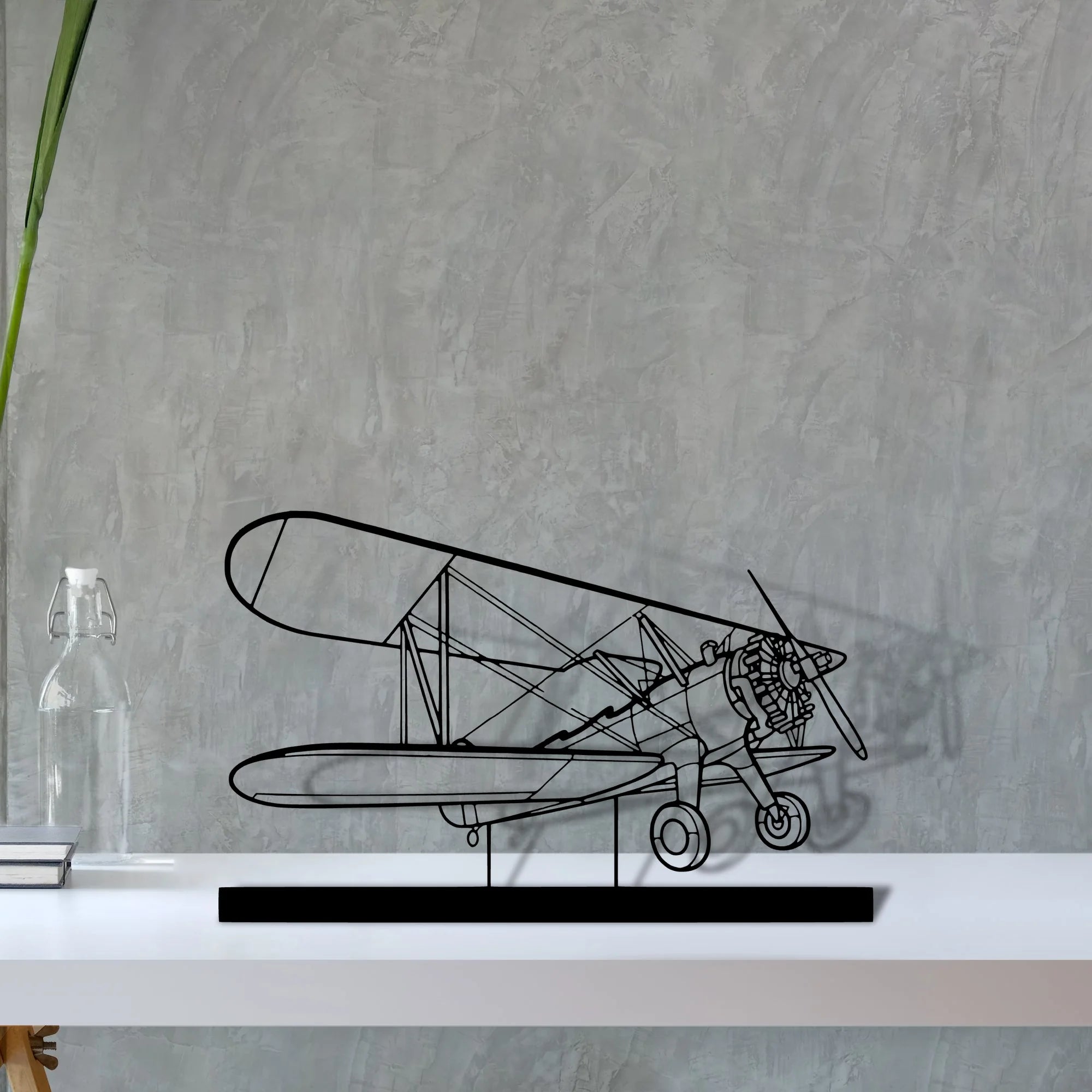 model-75 Silhouette Metal Art Stand - Tinvibe