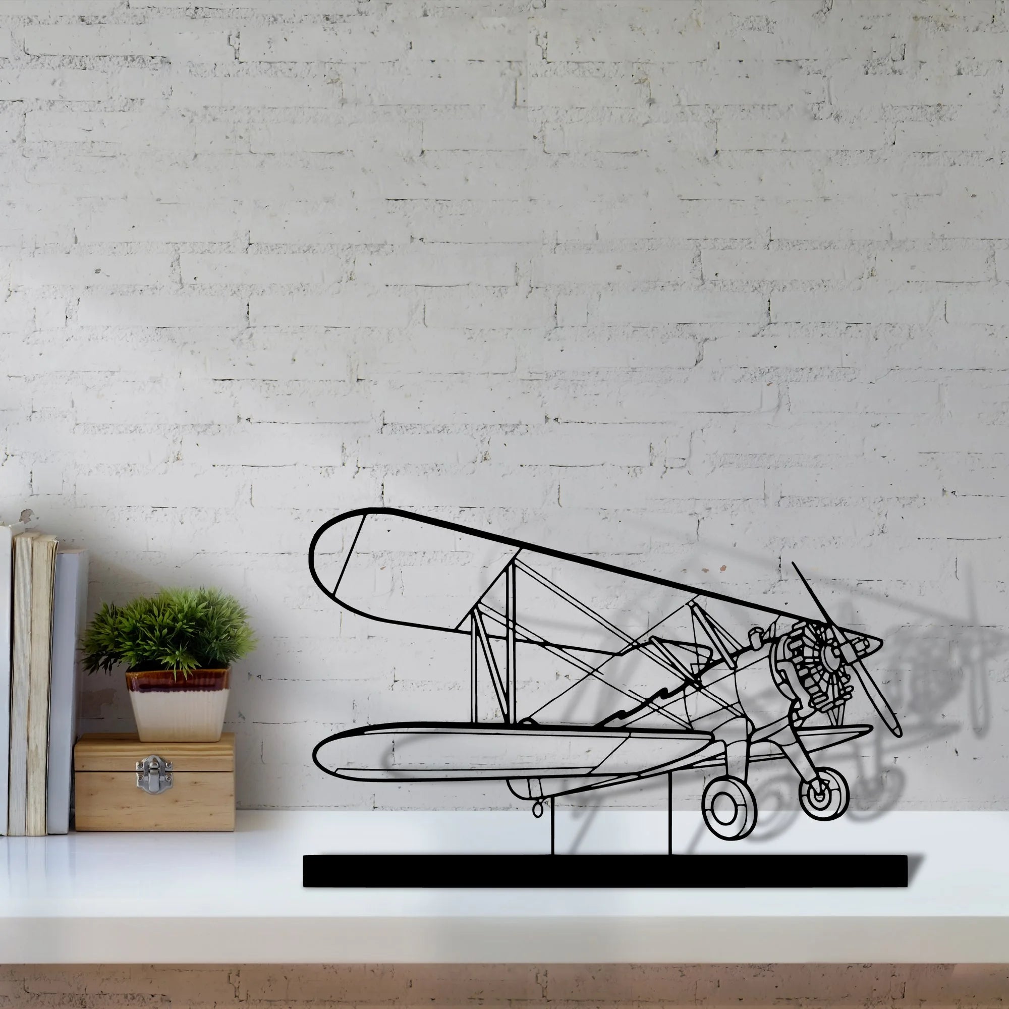 model-75 Silhouette Metal Art Stand - Tinvibe