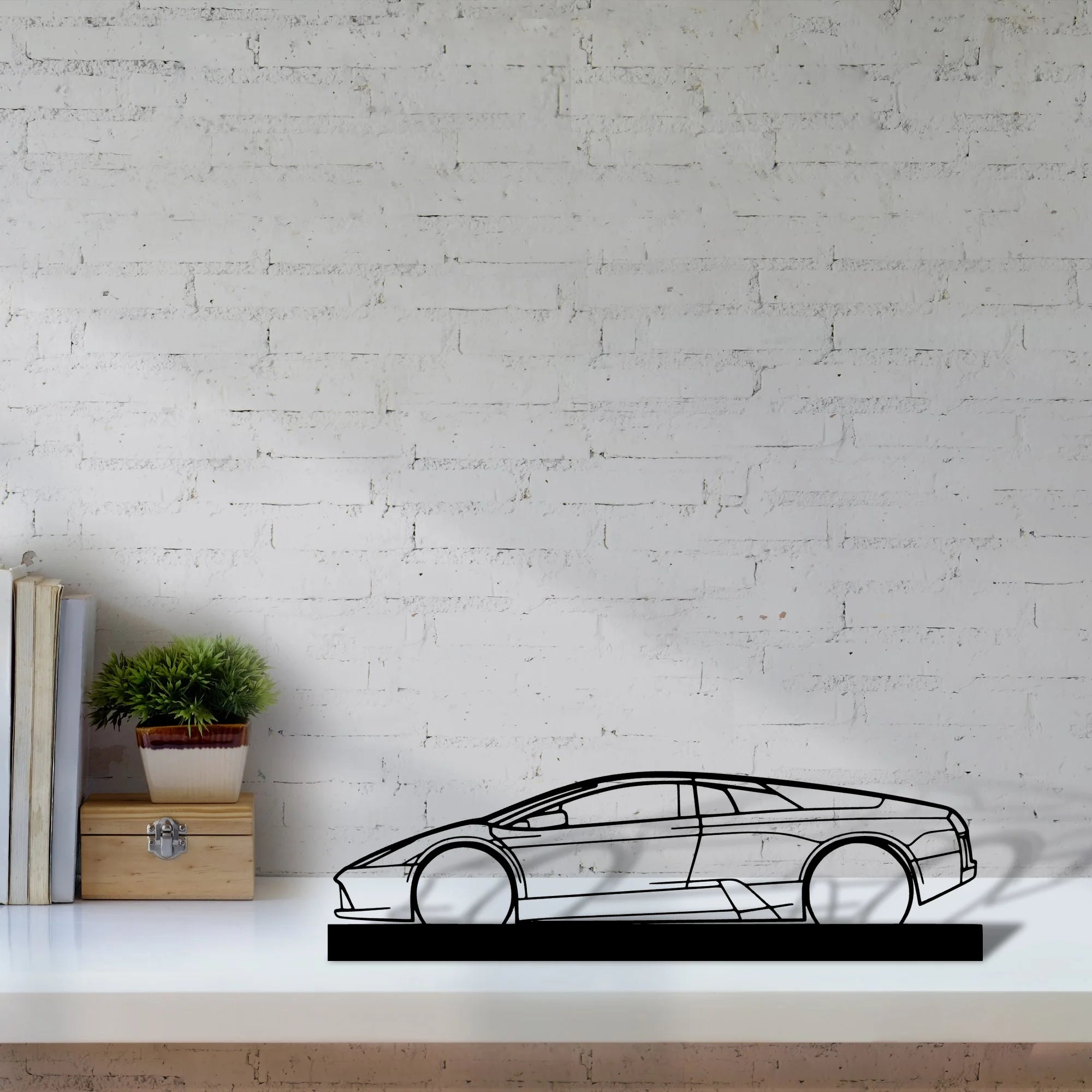 murcielago Silhouette Metal Art Stand - Tinvibe