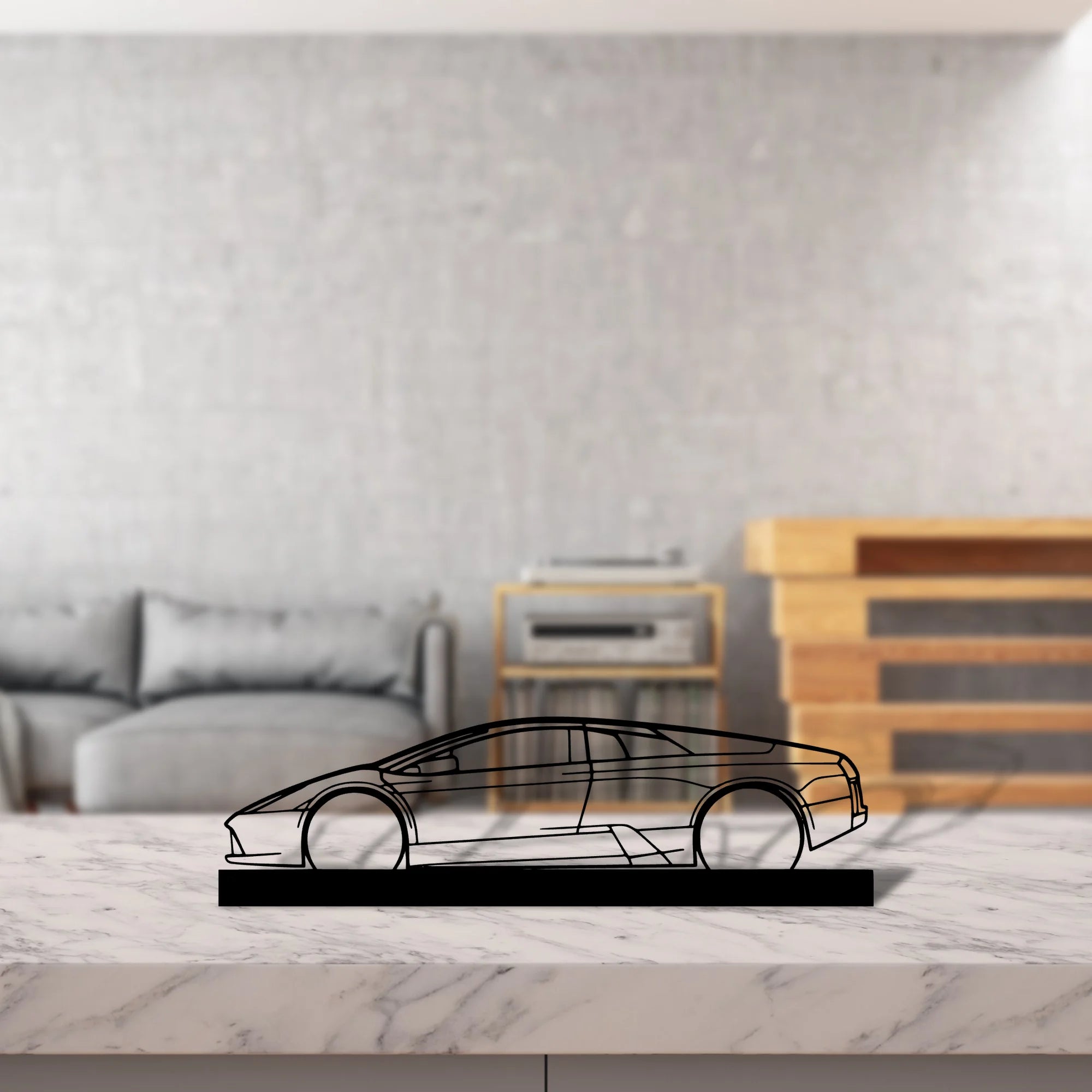 murcielago Silhouette Metal Art Stand - Tinvibe