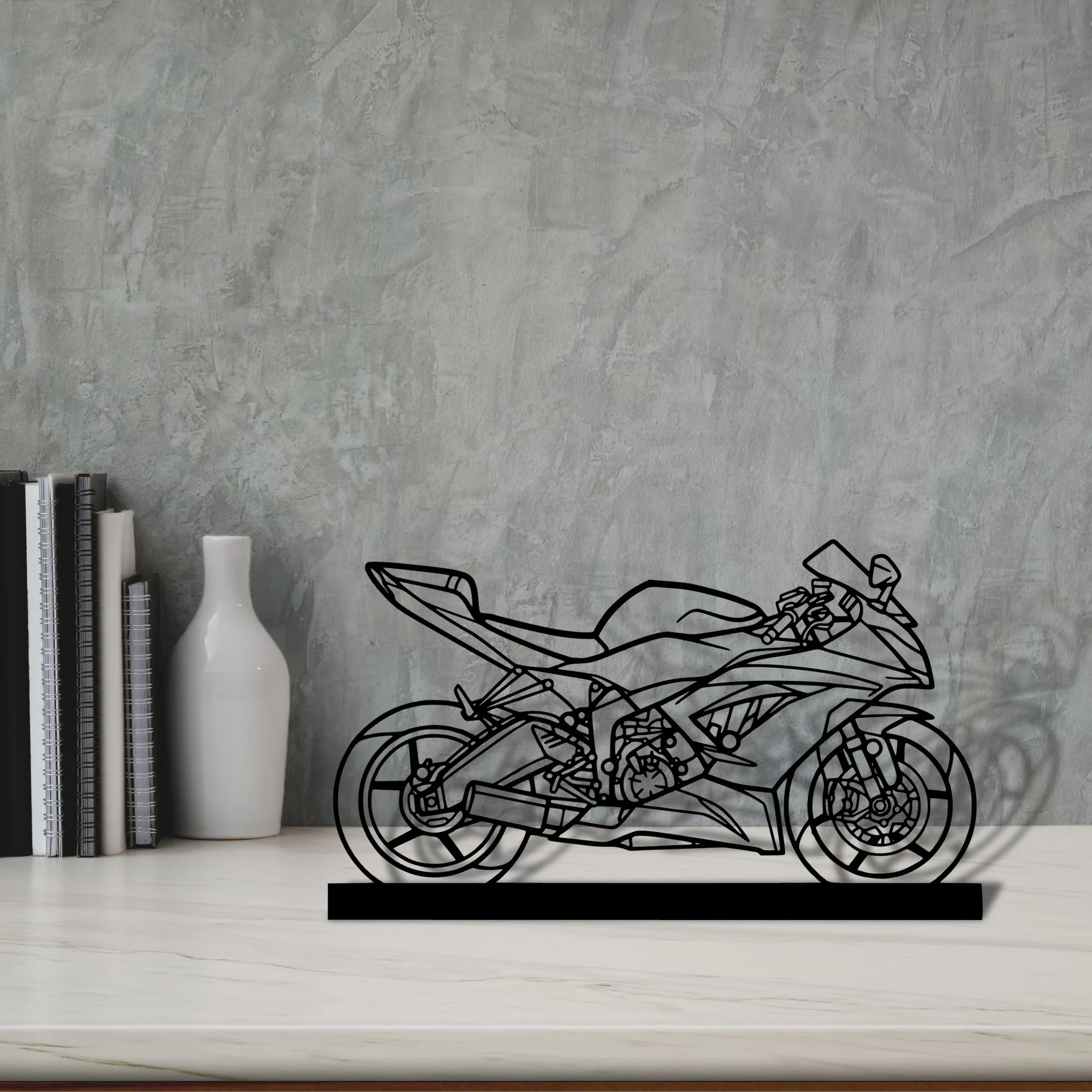ninja-xr6-636-2016 Silhouette Metal Art Stand - Tinvibe