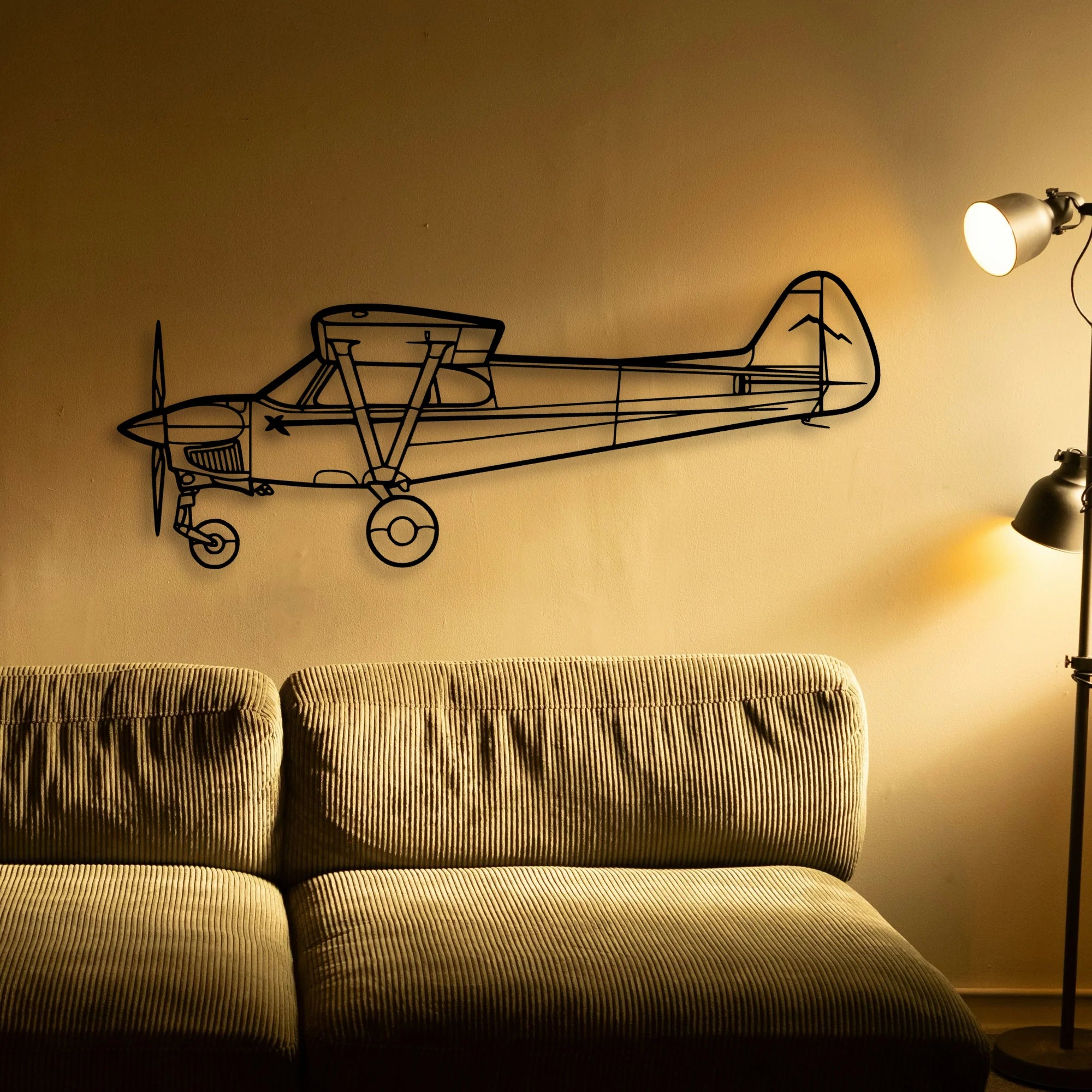 Nxcub Classic Aircraft Silhouette Metal Wall Art - Tinvibe