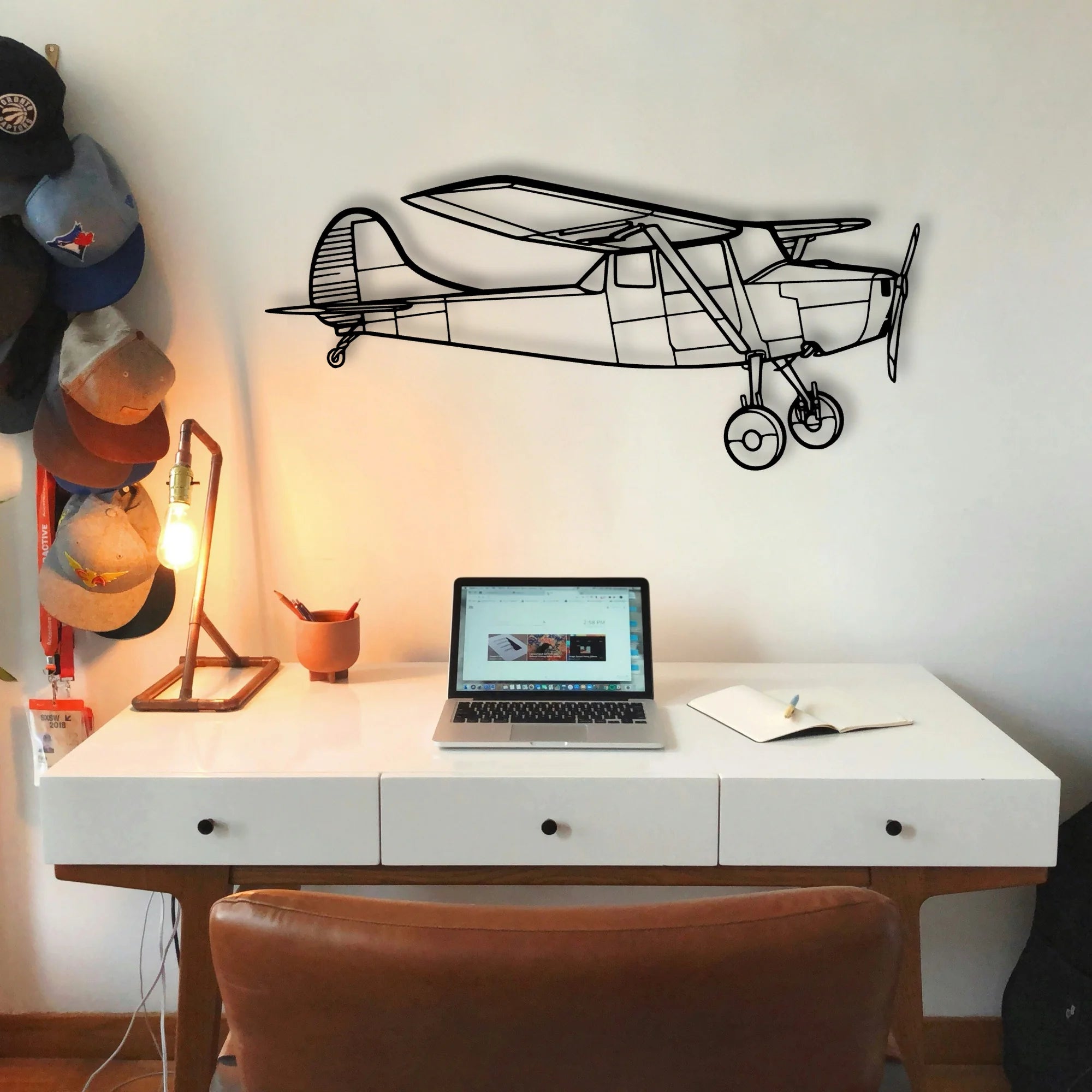 O 1 Bird Dog Classic Aircraft Silhouette Metal Wall Art - Tinvibe
