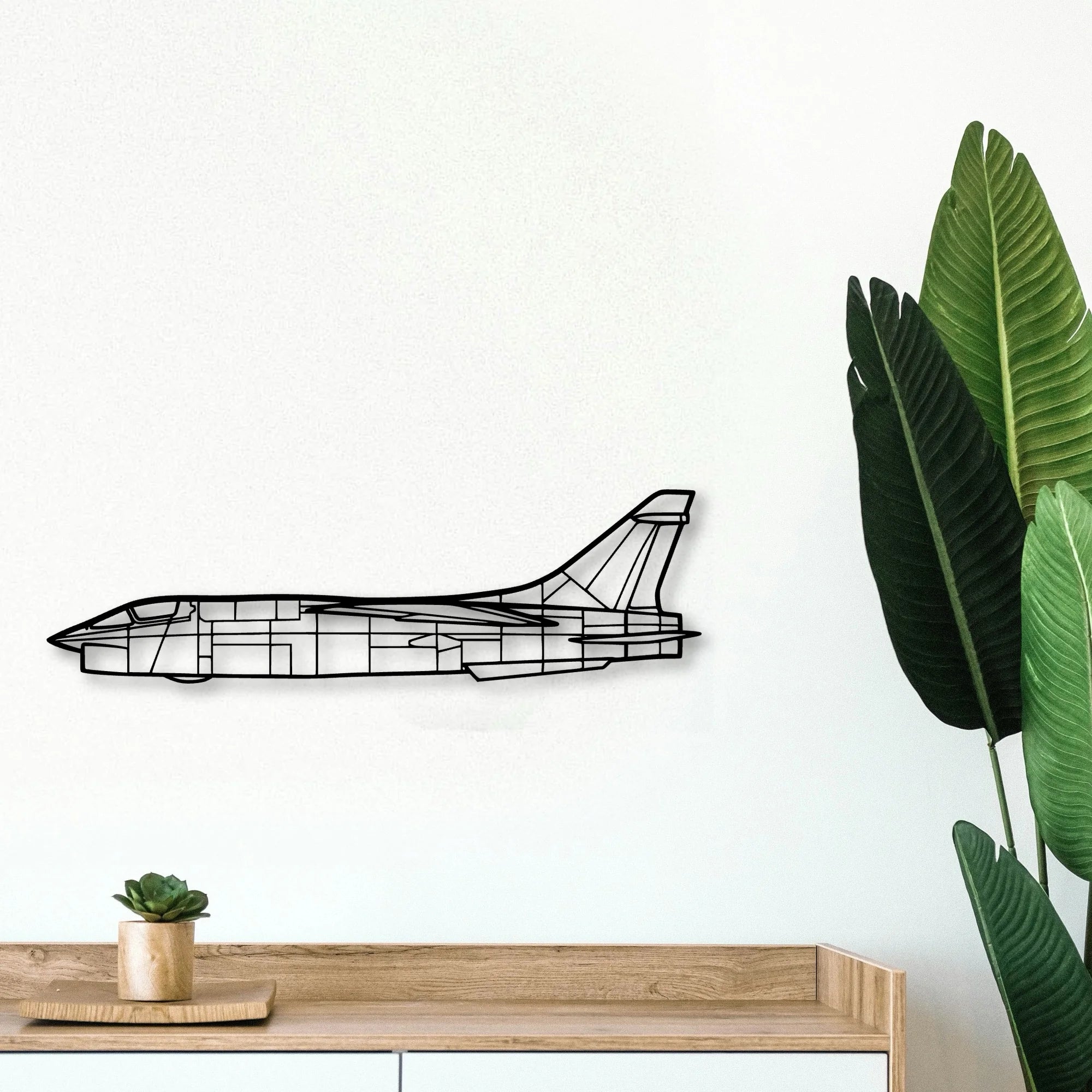 P 47D Classic Aircraft Silhouette Metal Wall Art - Tinvibe