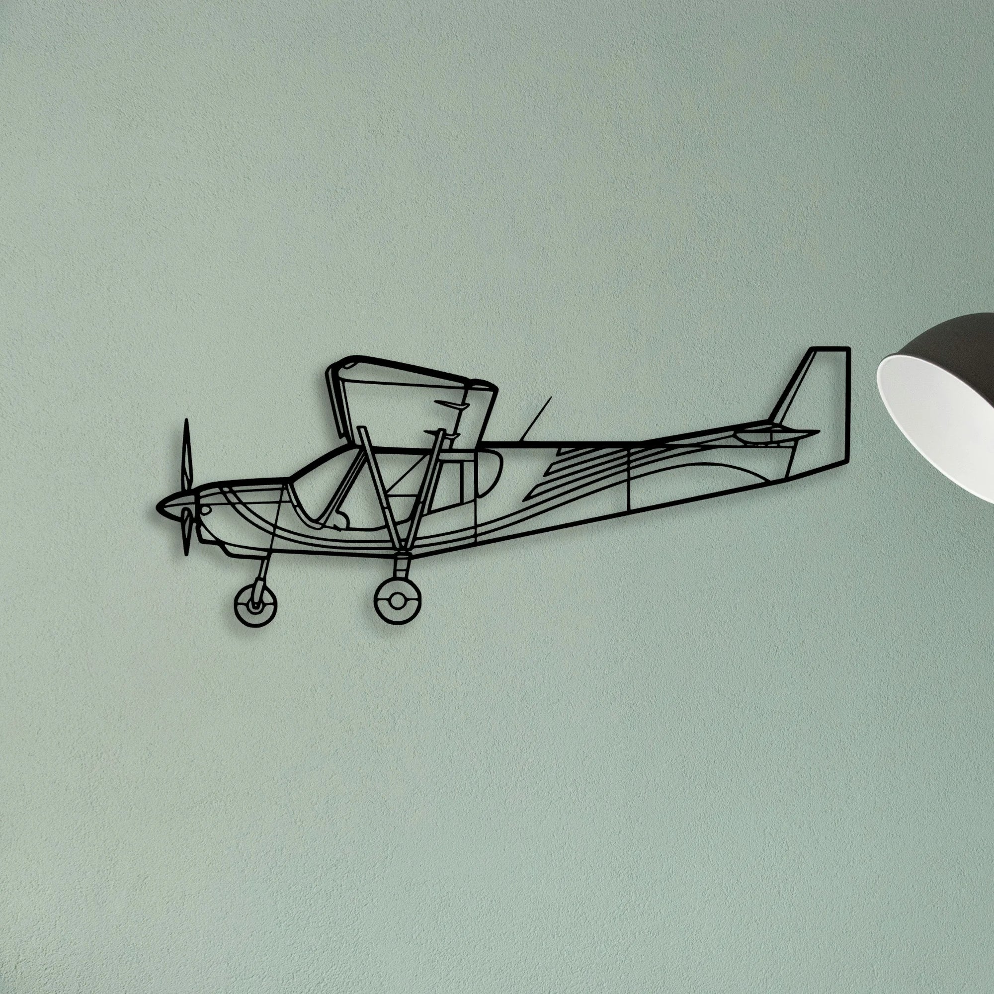 PA 24 Comanche Classic Aircraft Silhouette Metal Wall Art - Tinvibe