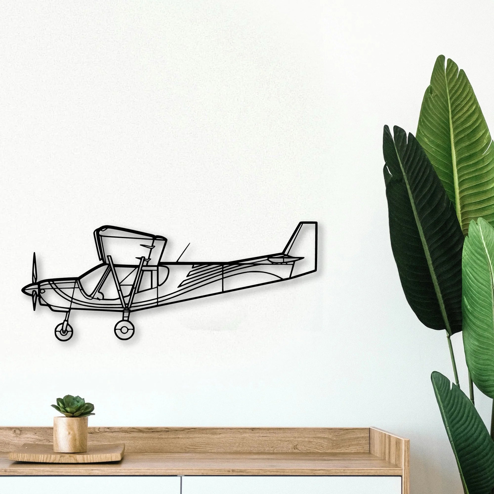 PA 24 Comanche Classic Aircraft Silhouette Metal Wall Art - Tinvibe