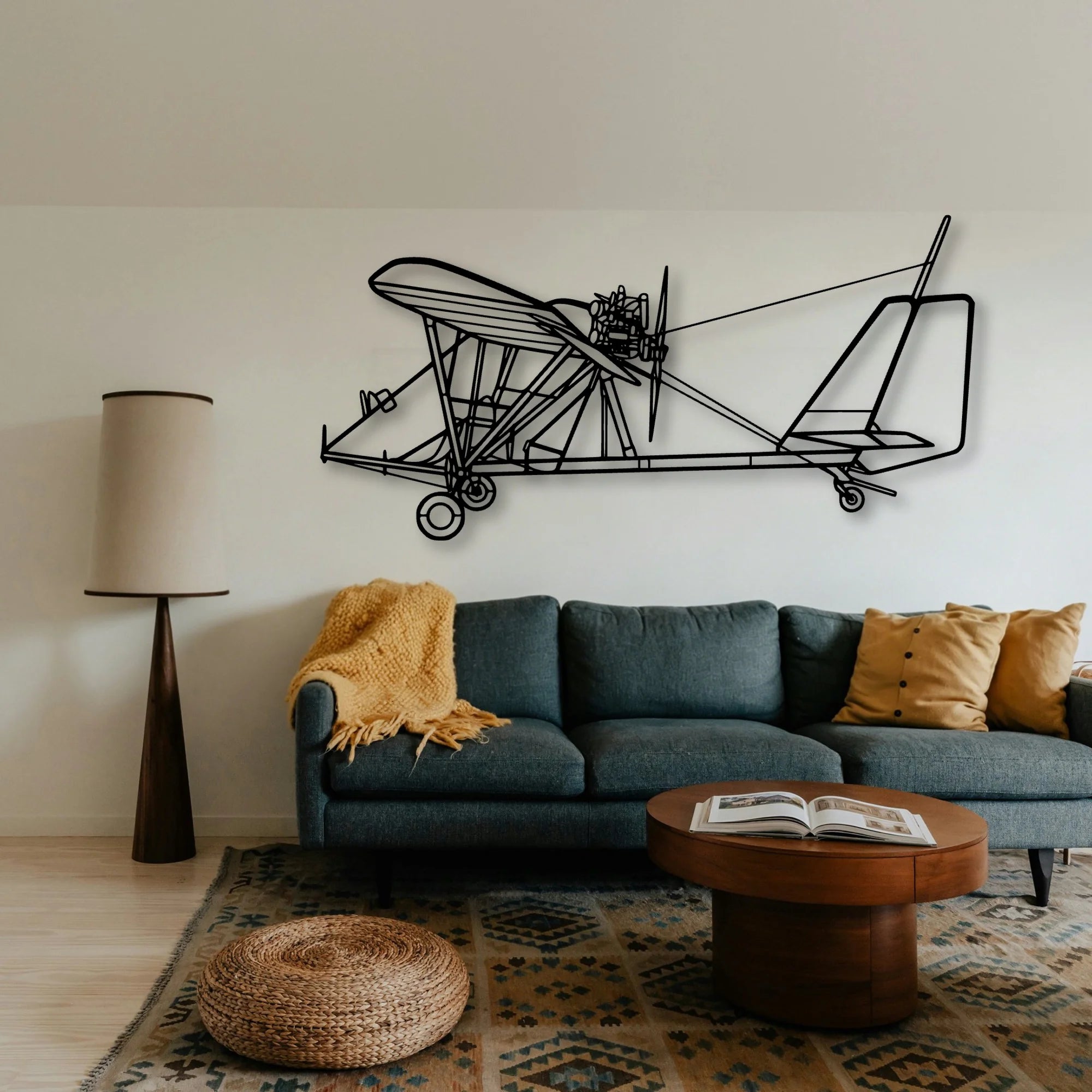 PA 28 180 Cherokee Archer Classic Aircraft Silhouette Metal Wall Art - Tinvibe