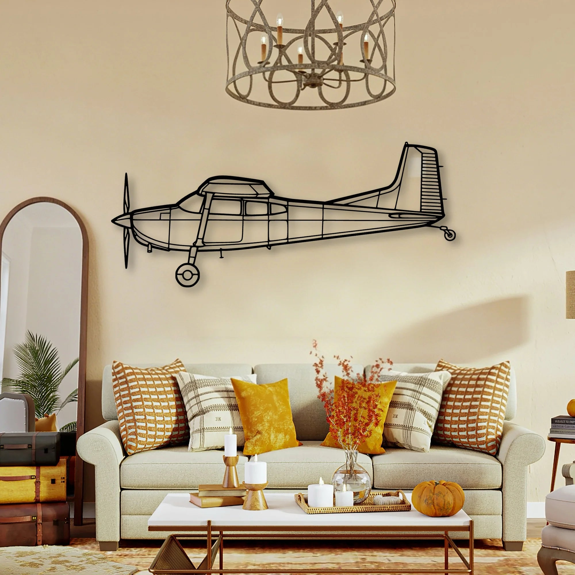 PA 30 Twin Comanche Classic Aircraft Silhouette Metal Wall Art - Tinvibe