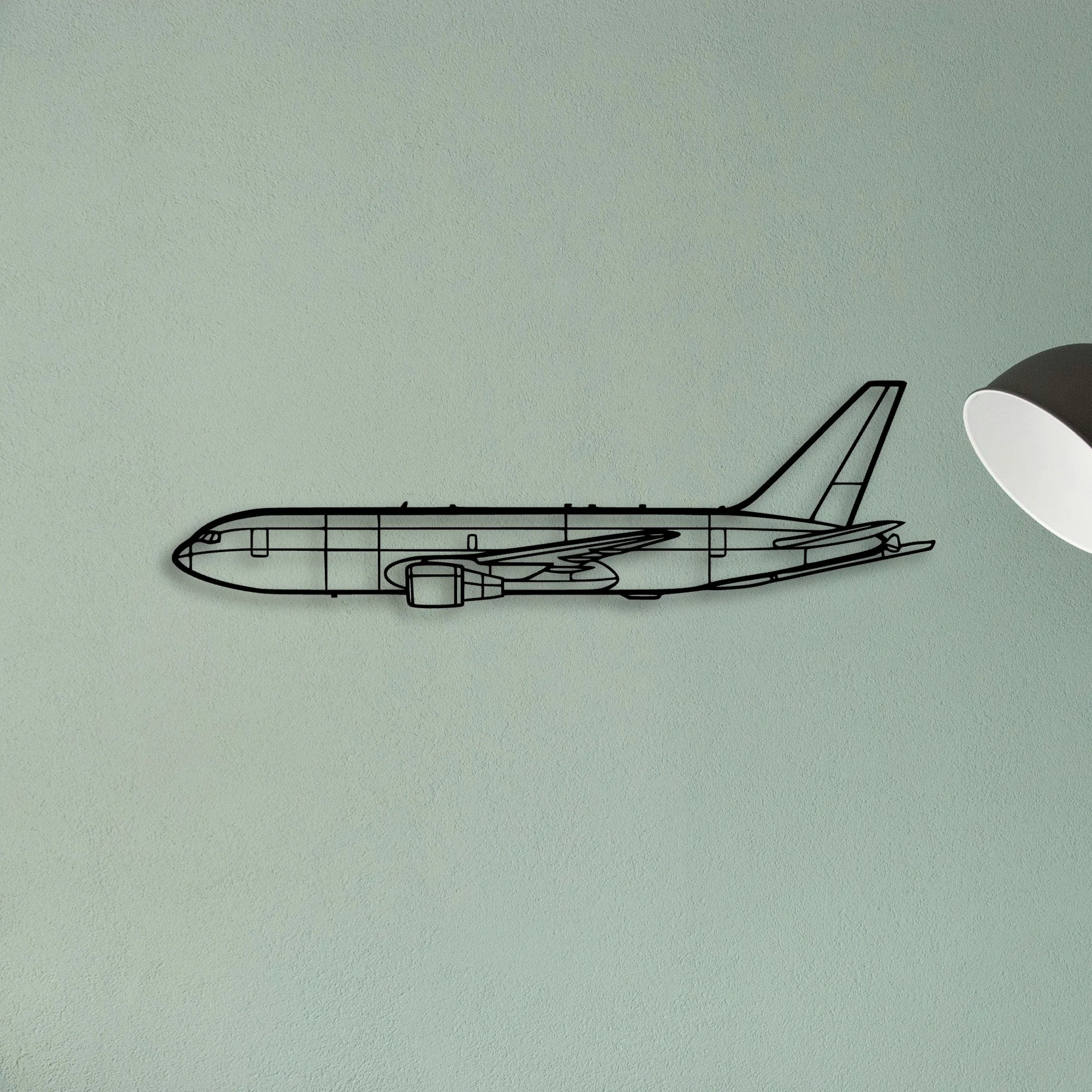 PA 38 Tomahawk Classic Aircraft Silhouette Metal Wall Art - Tinvibe